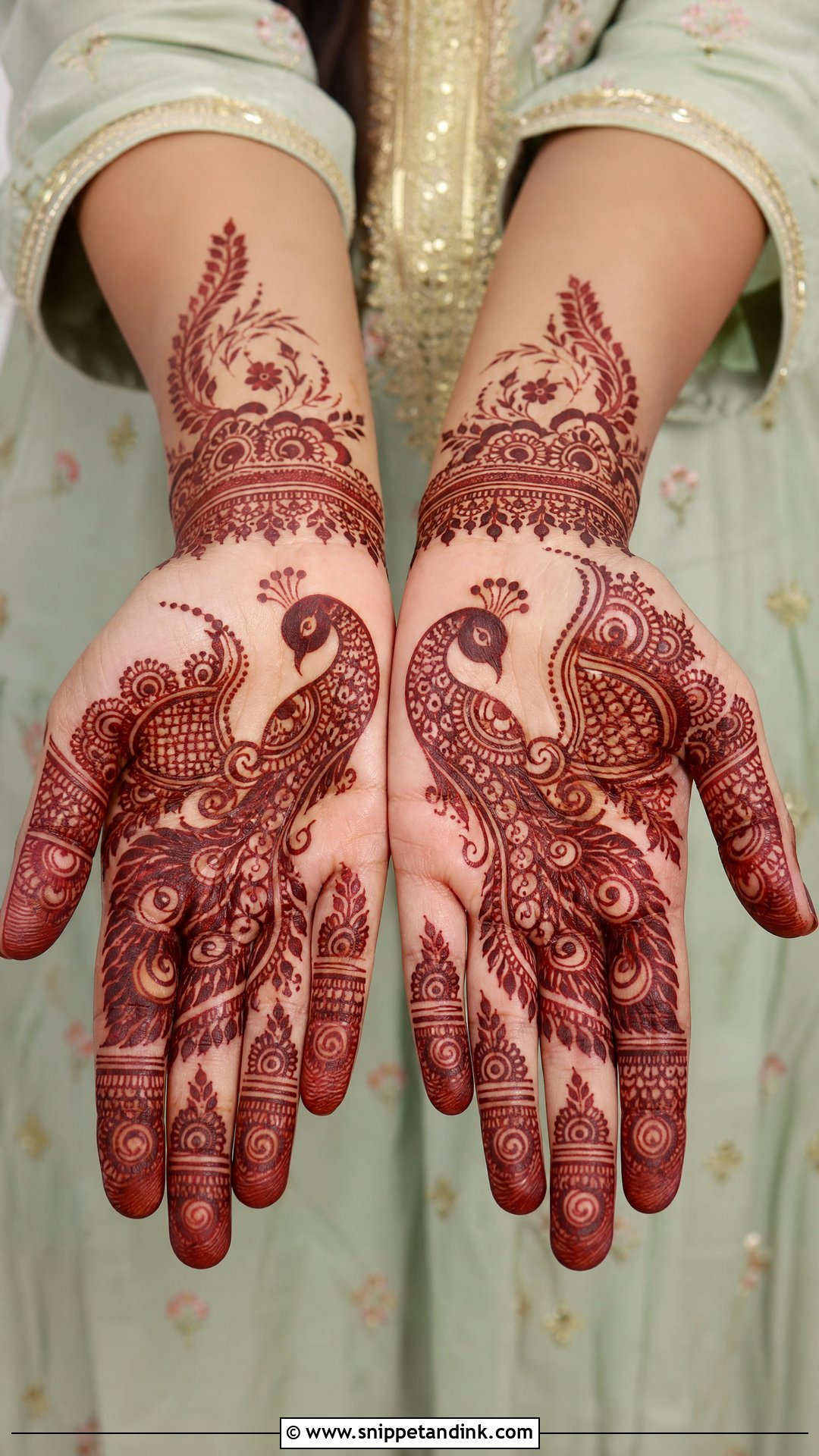 Pakistani Peacock Mehndi Design - Snippet and Ink - 35 Pakistani Mehndi Designs