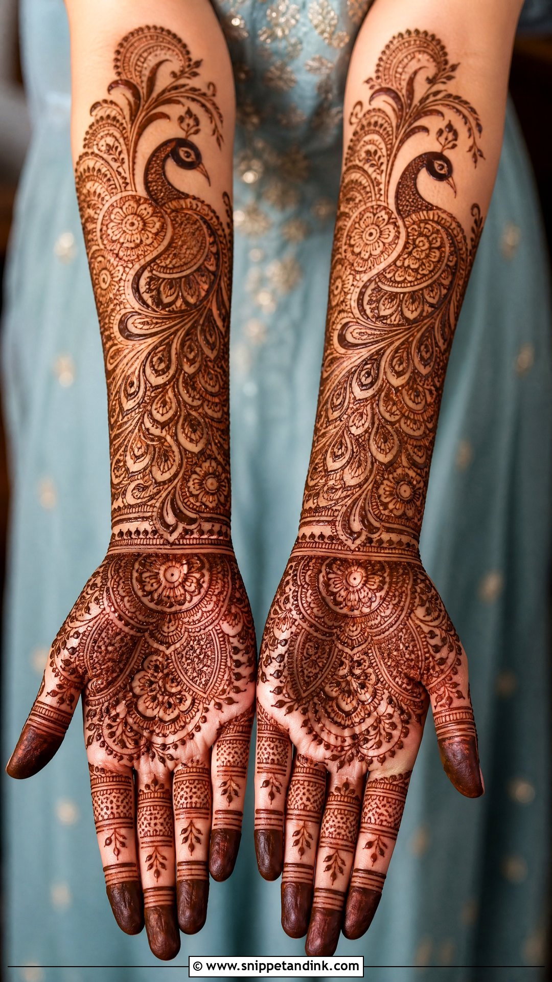 Pakistani Peacock Mehndi Design Full Hand - Snippet and Ink - 30 Pakistani Mehndi Design Ideas