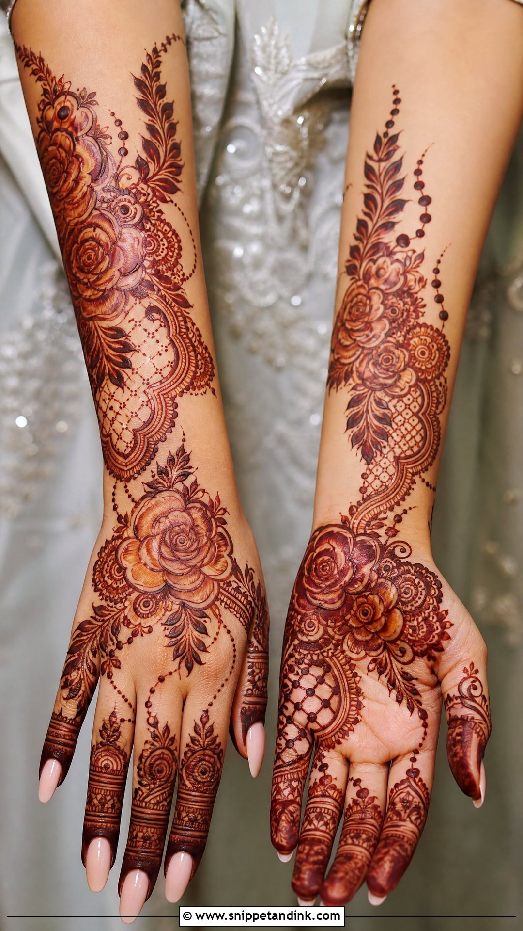 Pakistani Rose Bridal Mehndi Design - Snippet and Ink - 25 Unique Pakistani Bridal Mehndi Designs