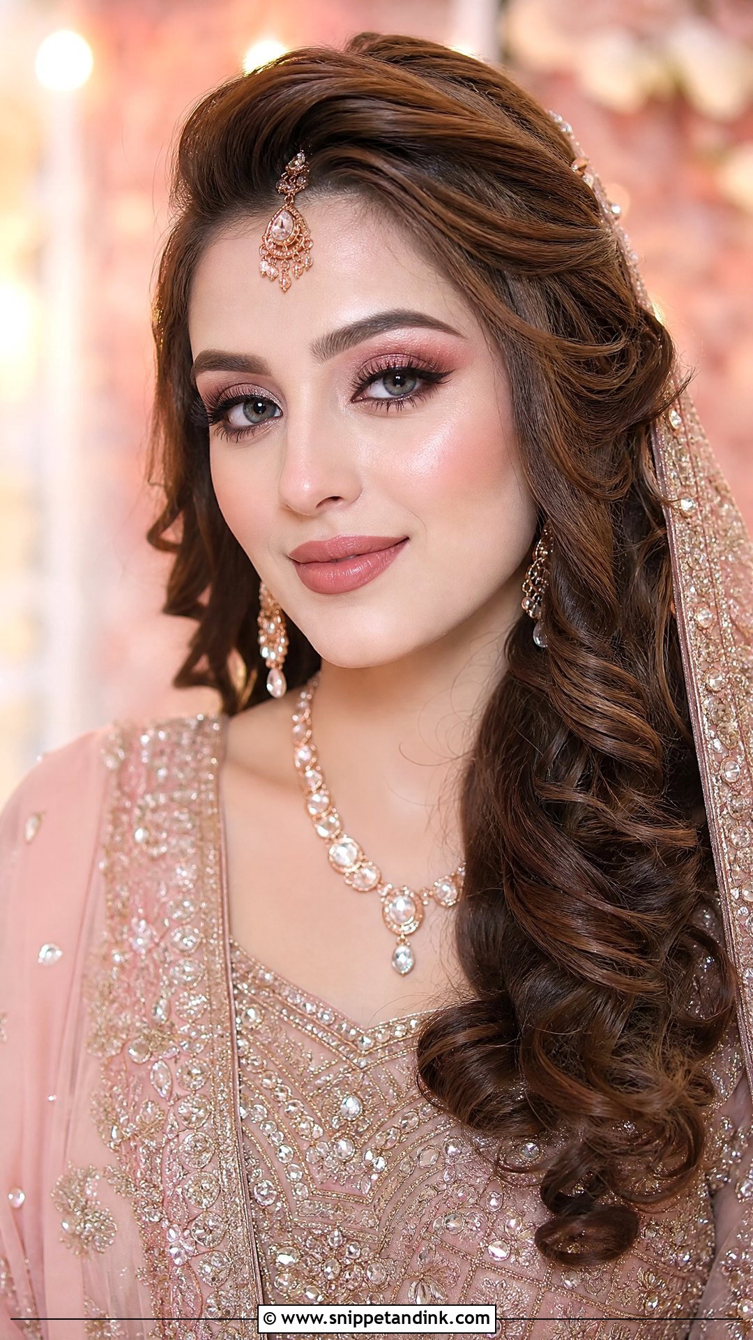 Pakistani Rose Gold Bridal Makeup - Snippet and Ink - 20 Pakistani Bridal Makeup Looks
