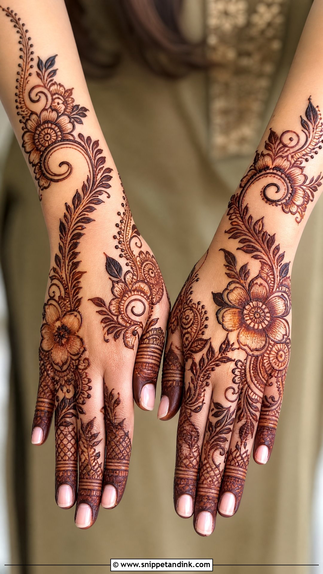 Pakistani Shaded Mehndi Design - Snippet and Ink - 35 Pakistani Mehndi Designs