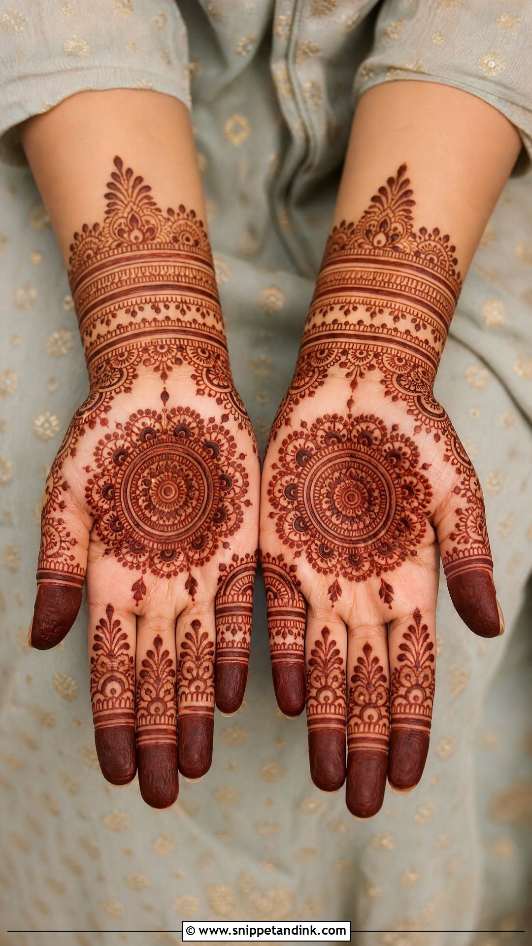 Pakistani Tikki Bridal Mehndi Design - Snippet and Ink - 25 Unique Pakistani Bridal Mehndi Designs