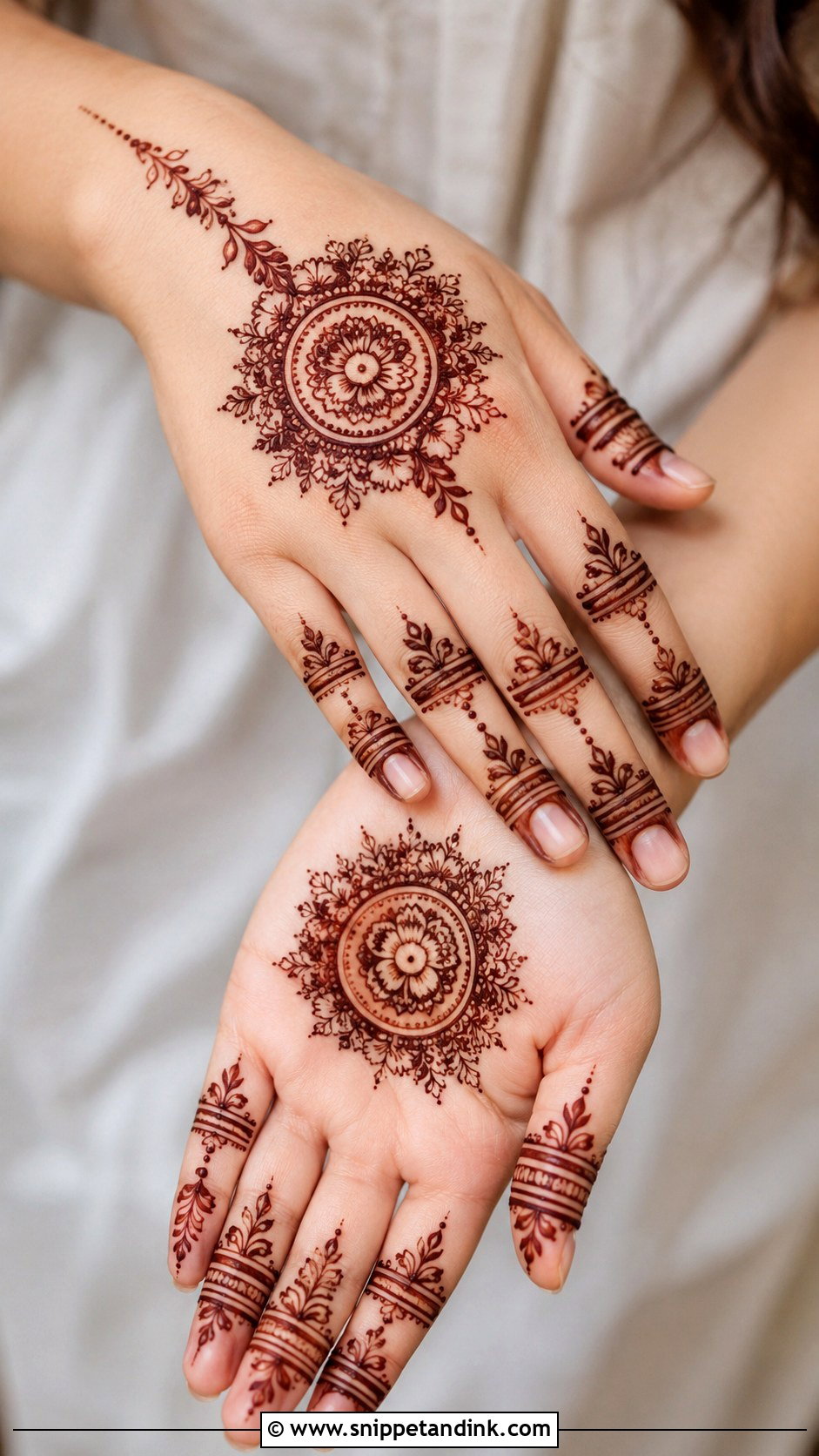 Pakistani Tikki Mehndi Design - Snippet and Ink - 35 Tikki Mehndi Design Ideas