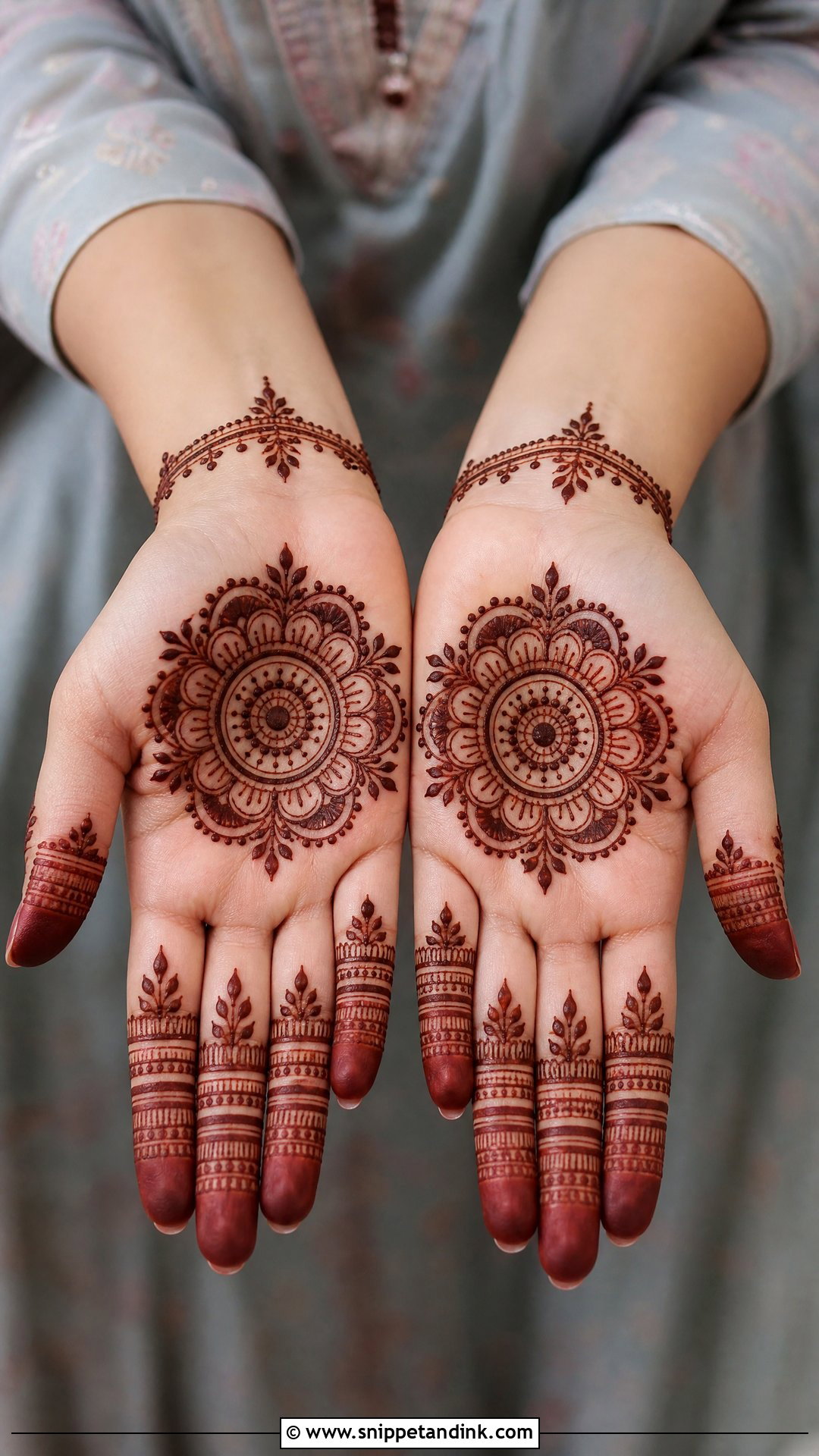 Pakistani Tikki Mehndi Design - Snippet and Ink - 20 Pakistani Simple Mehndi Designs