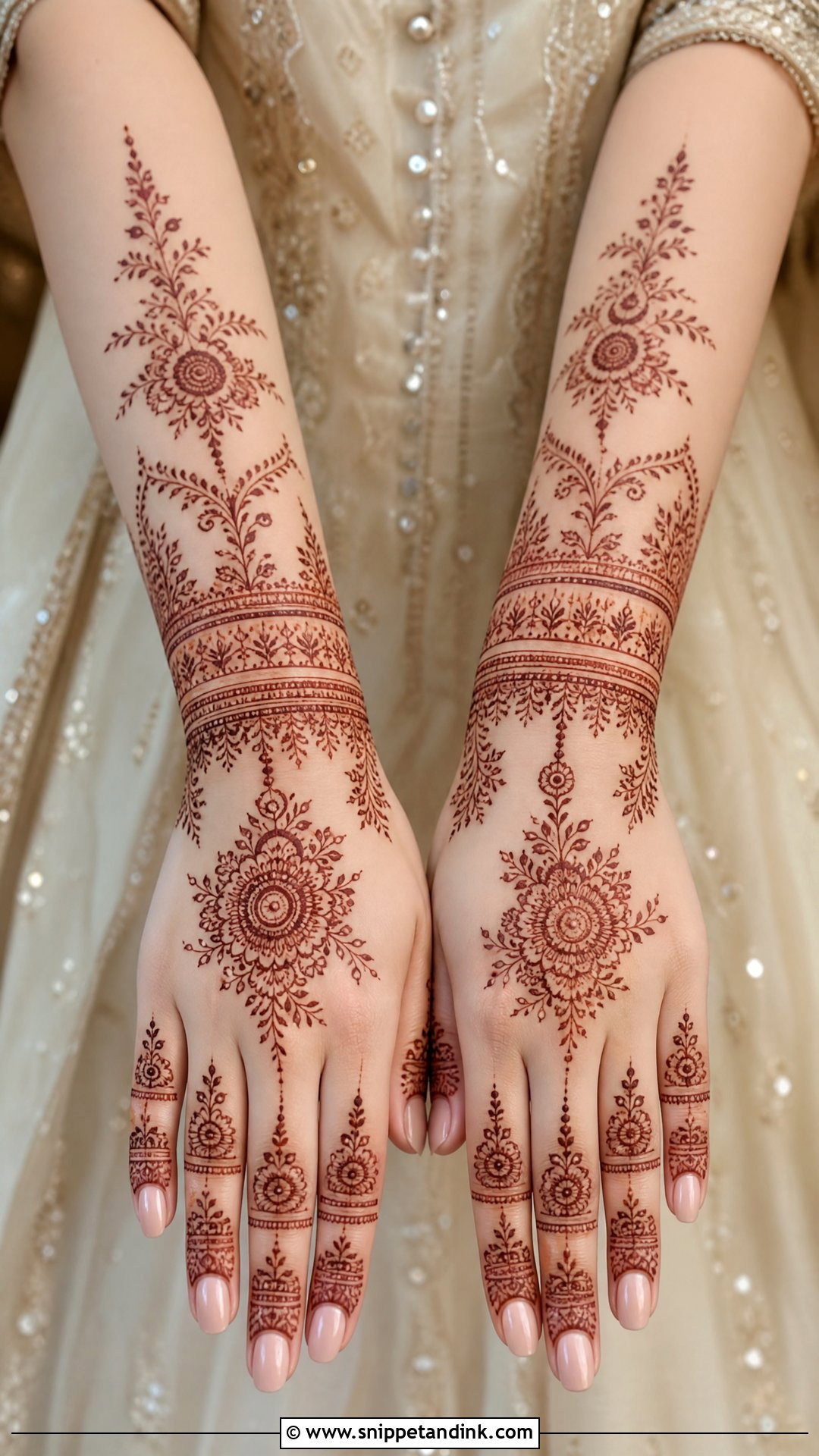 Pakistani Walima Bridal Mehndi Design - Snippet and Ink - 25 Unique Pakistani Bridal Mehndi Designs