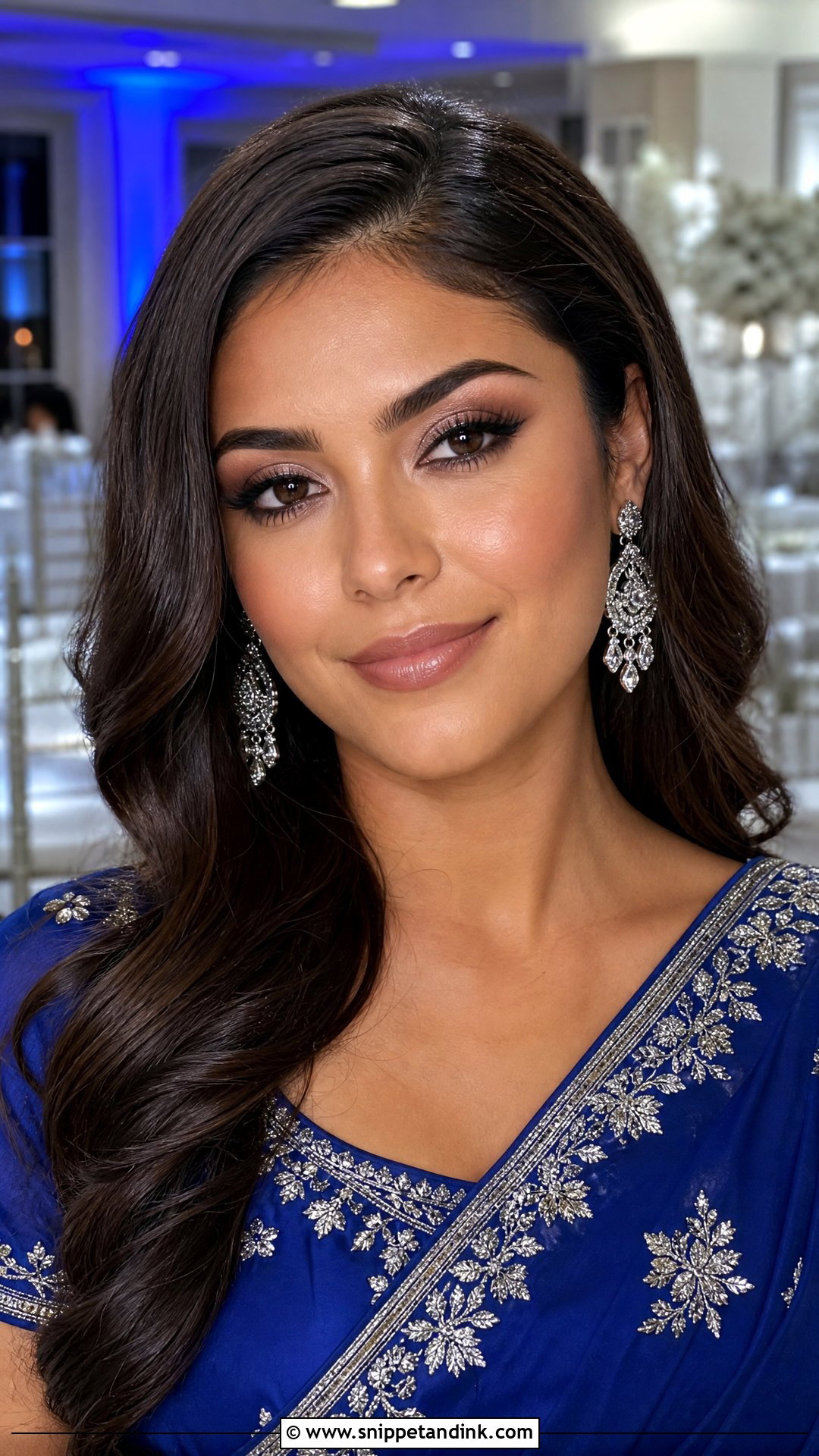 Pakistani Wedding Guest Blue Dress Makeup - Snippet and Ink - 20 Pakistani Wedding Guest Makeup Ideas