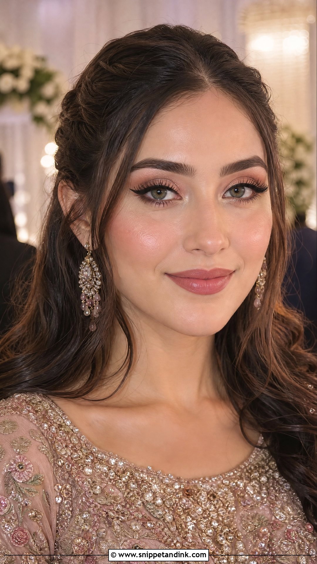 Pakistani Wedding Guest Rose Gold Makeup - Snippet and Ink - 20 Pakistani Wedding Guest Makeup Ideas