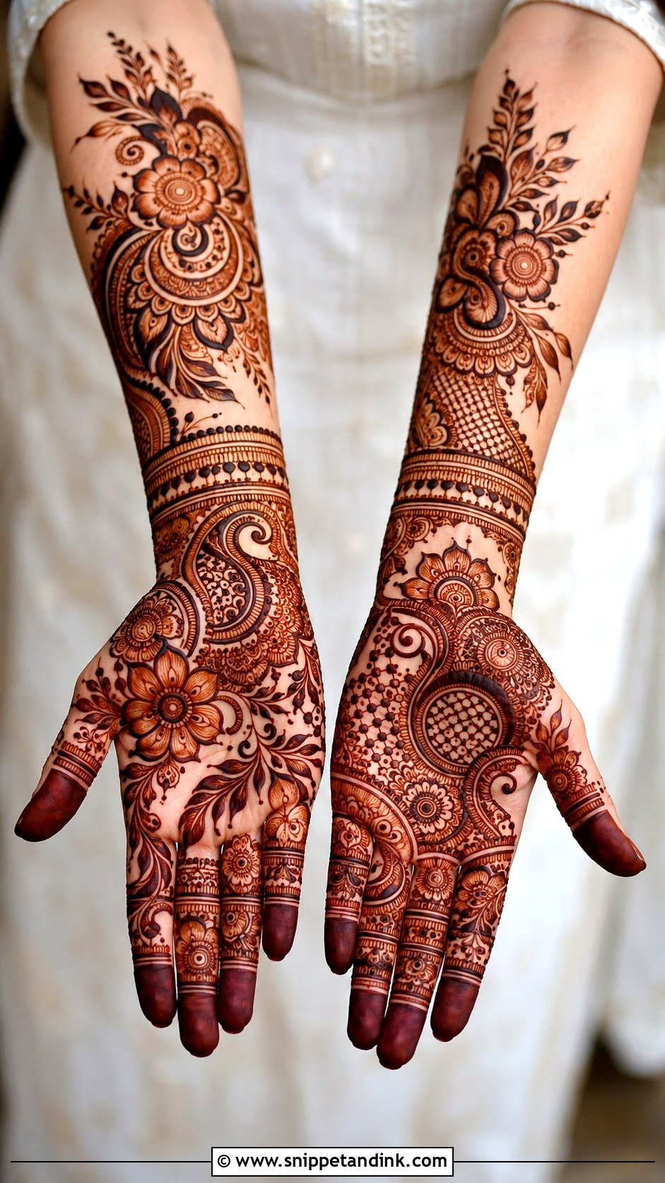 Pakistani Wedding Mehndi Design - Snippet and Ink - 35 Latest Wedding Mehndi Designs
