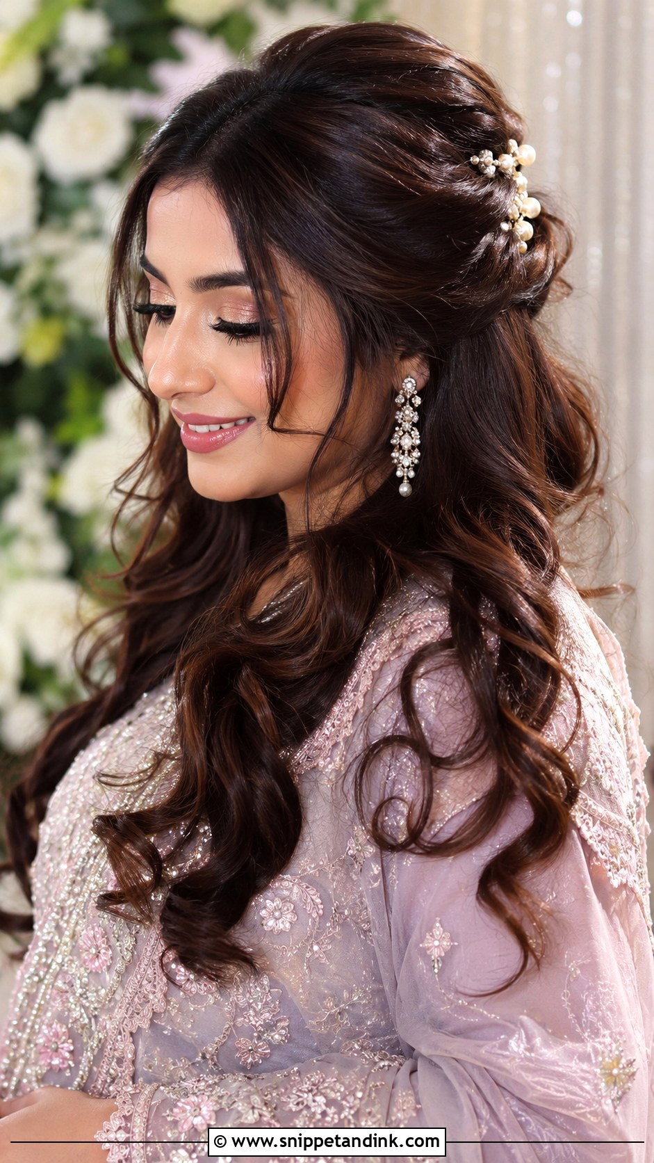 Pakistani Wedding Open Curls - Snippet and Ink - 15 Hair Styles for Pakistani Wedding