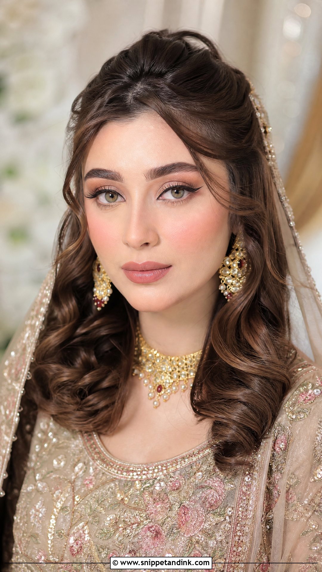 Pakistani Winged Liner Engagement Makeup - Snippet and Ink - 20 Pakistani Engagement Makeup Look Ideas