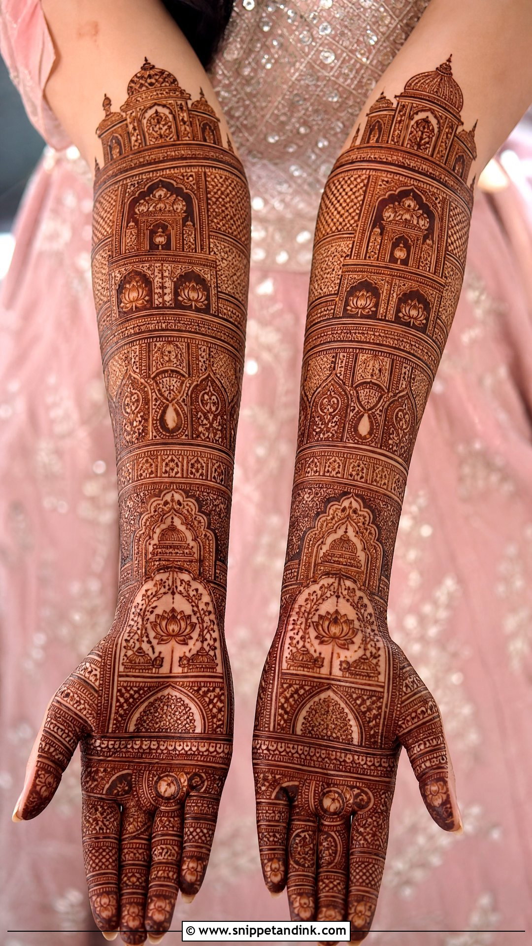 Palace Indian Bridal Full Hand Mehndi Design - Snippet and Ink - 20 Indian Bridal Full Hand Mehndi Designs