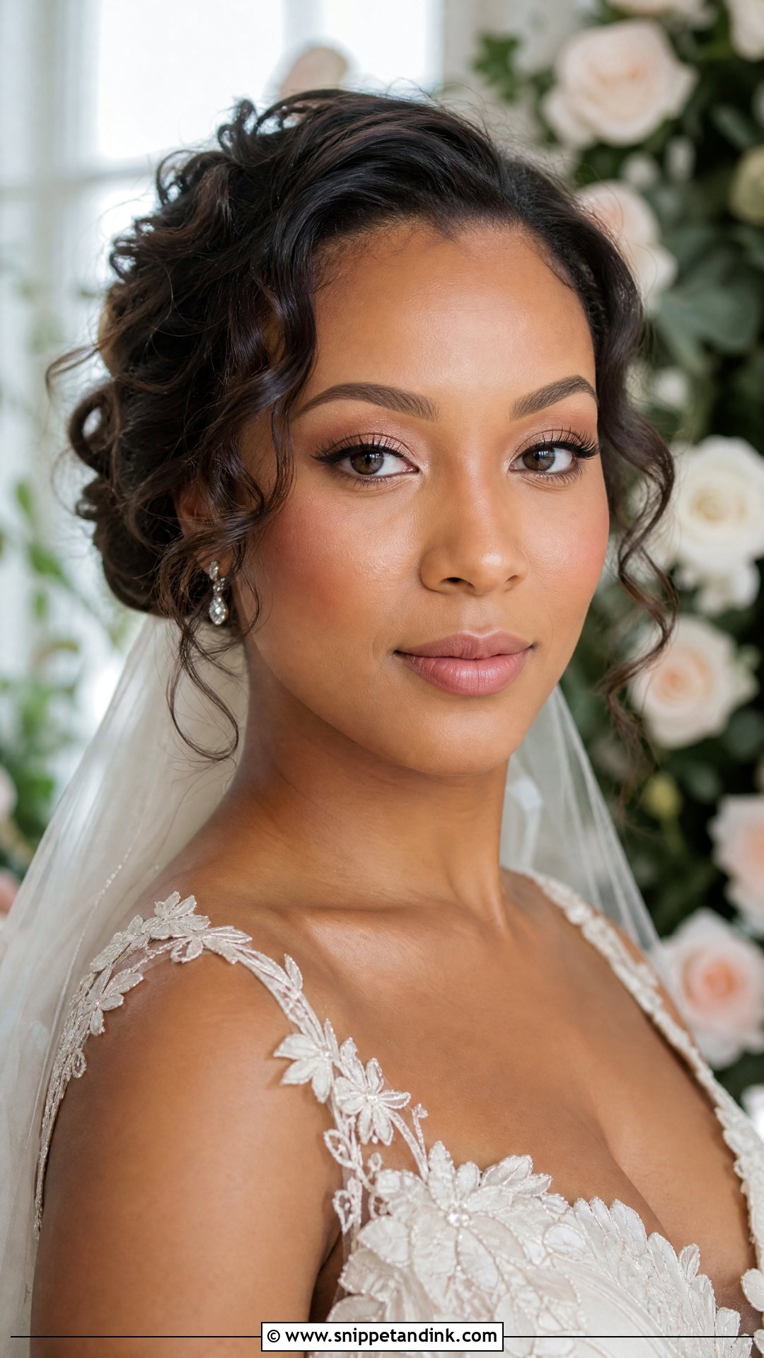 Pale Skin Wedding Makeup With Blurred Rose Lip - Snippet and Ink - 20 Wedding Makeup Pale Skin Ideas