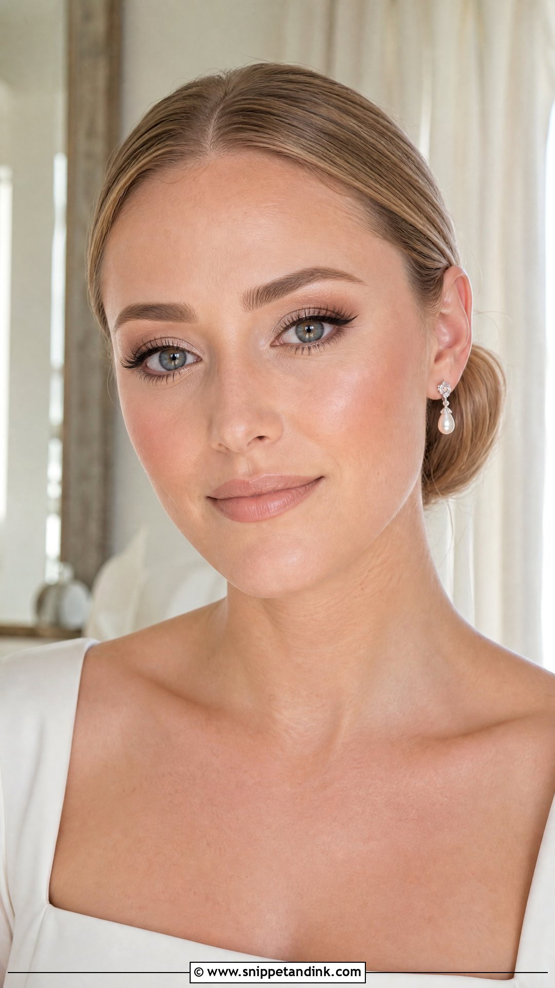 Pale Skin Wedding Makeup With Champagne Eyeshadow - Snippet and Ink - 20 Wedding Makeup Pale Skin Ideas