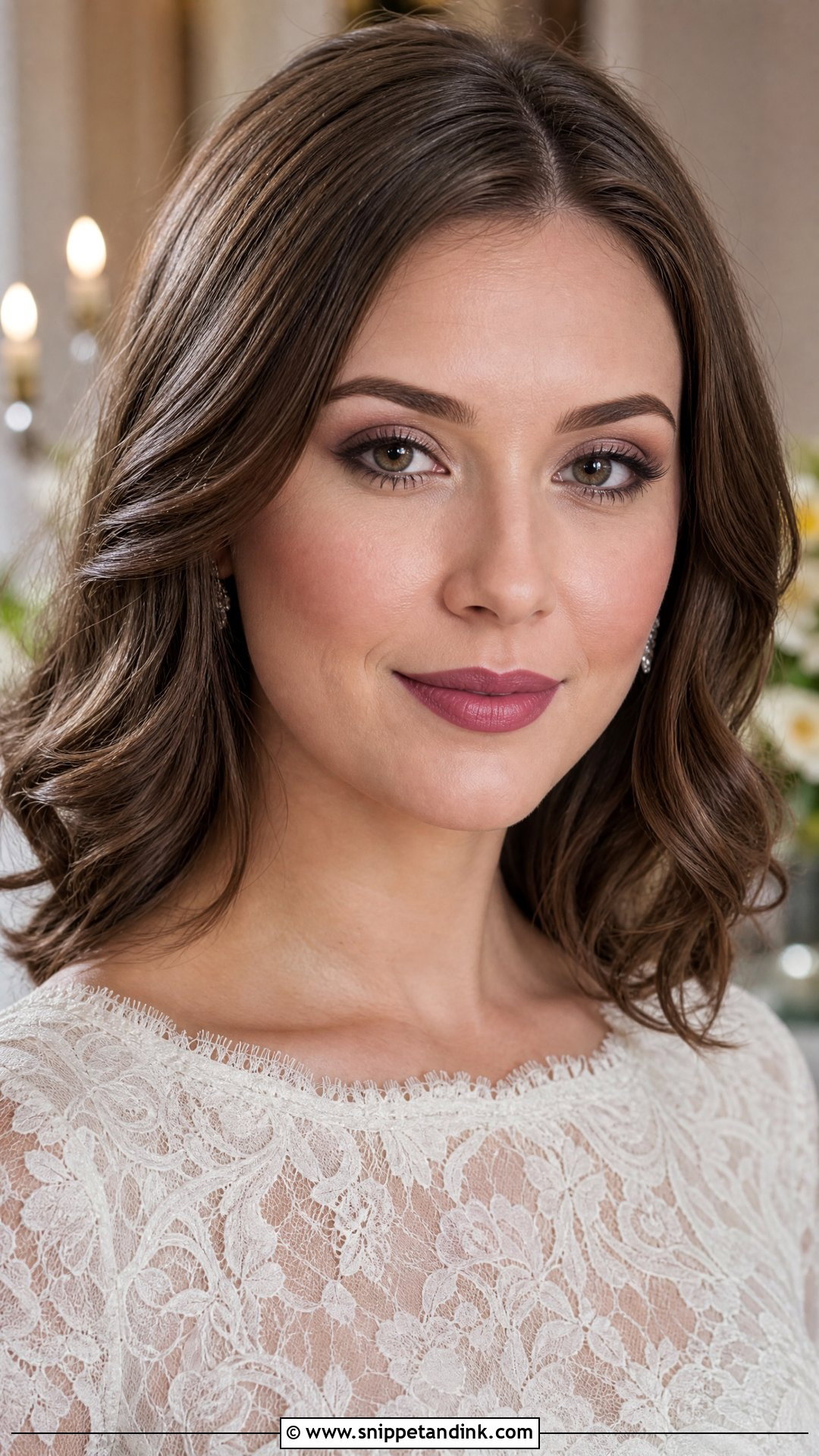Pale Skin Wedding Makeup With Mauve Lip - Snippet and Ink - 20 Wedding Makeup Pale Skin Ideas