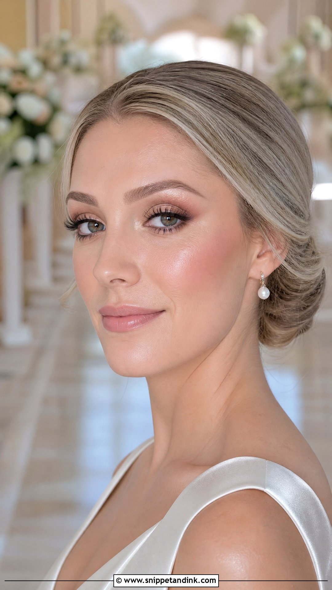 Pale Skin Wedding Makeup With Pearl Highlight - Snippet and Ink - 20 Wedding Makeup Pale Skin Ideas