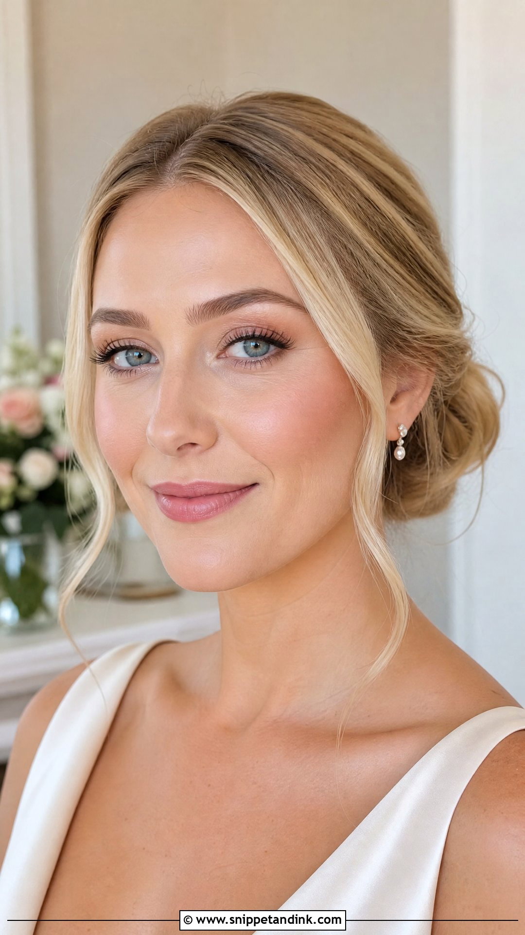 Pale Skin Wedding Makeup With Soft Pink Blush - Snippet and Ink - 20 Wedding Makeup Pale Skin Ideas