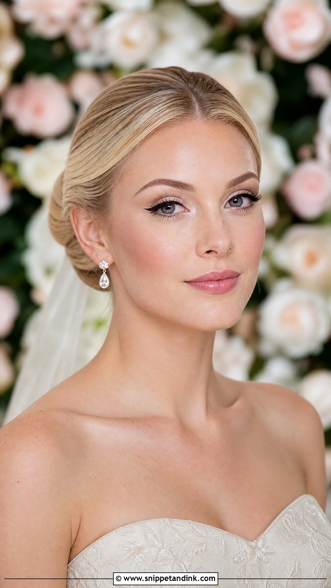 Pale Skin Wedding Makeup With Winged Liner - Snippet and Ink - 20 Wedding Makeup Pale Skin Ideas