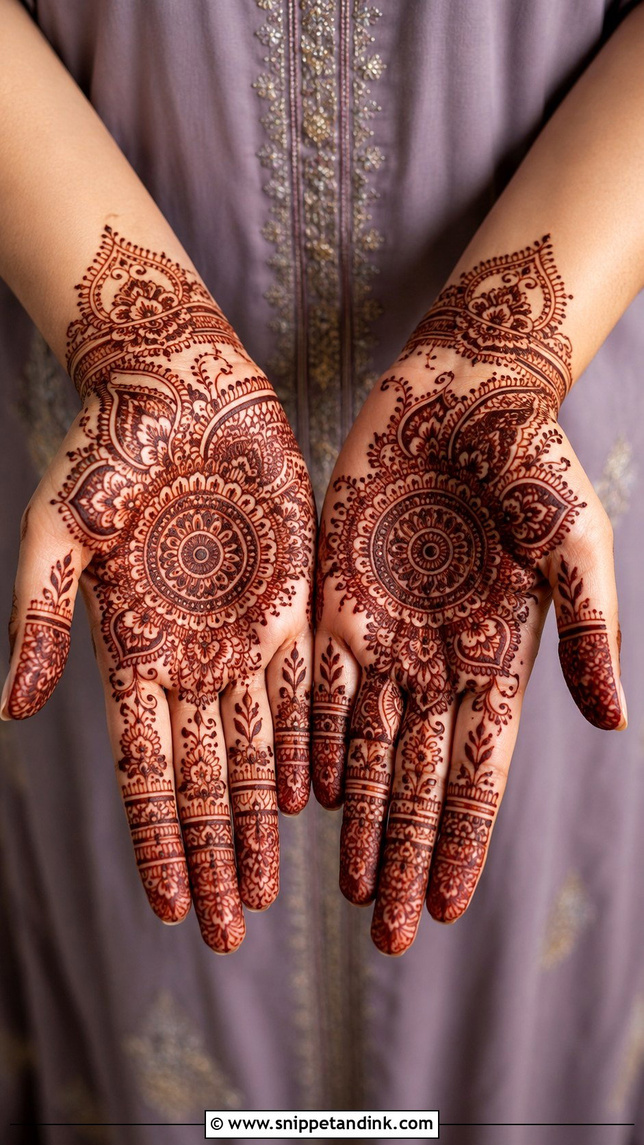 Palm Aesthetic Mehndi Design - Snippet and Ink - 35 Aesthetic Mehndi Designs