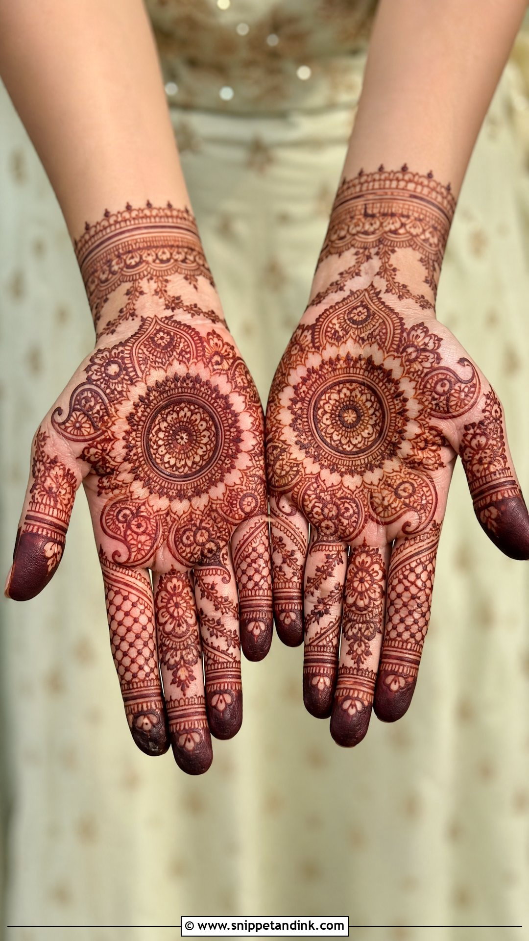 Palm Baat Pakki Mehndi Design - Snippet and Ink - 30 Baat Pakki Mehndi Design Ideas