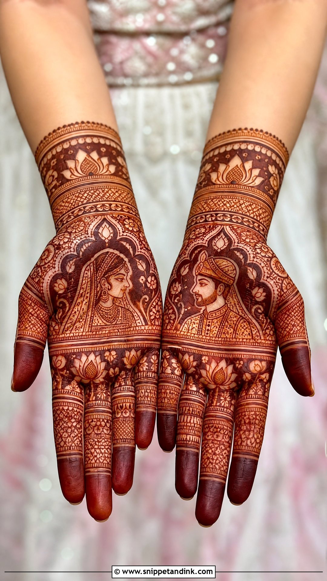 Palm Bridal Mehndi Design - Snippet and Ink - 20 Unique Bridal Wedding Mehndi Designs