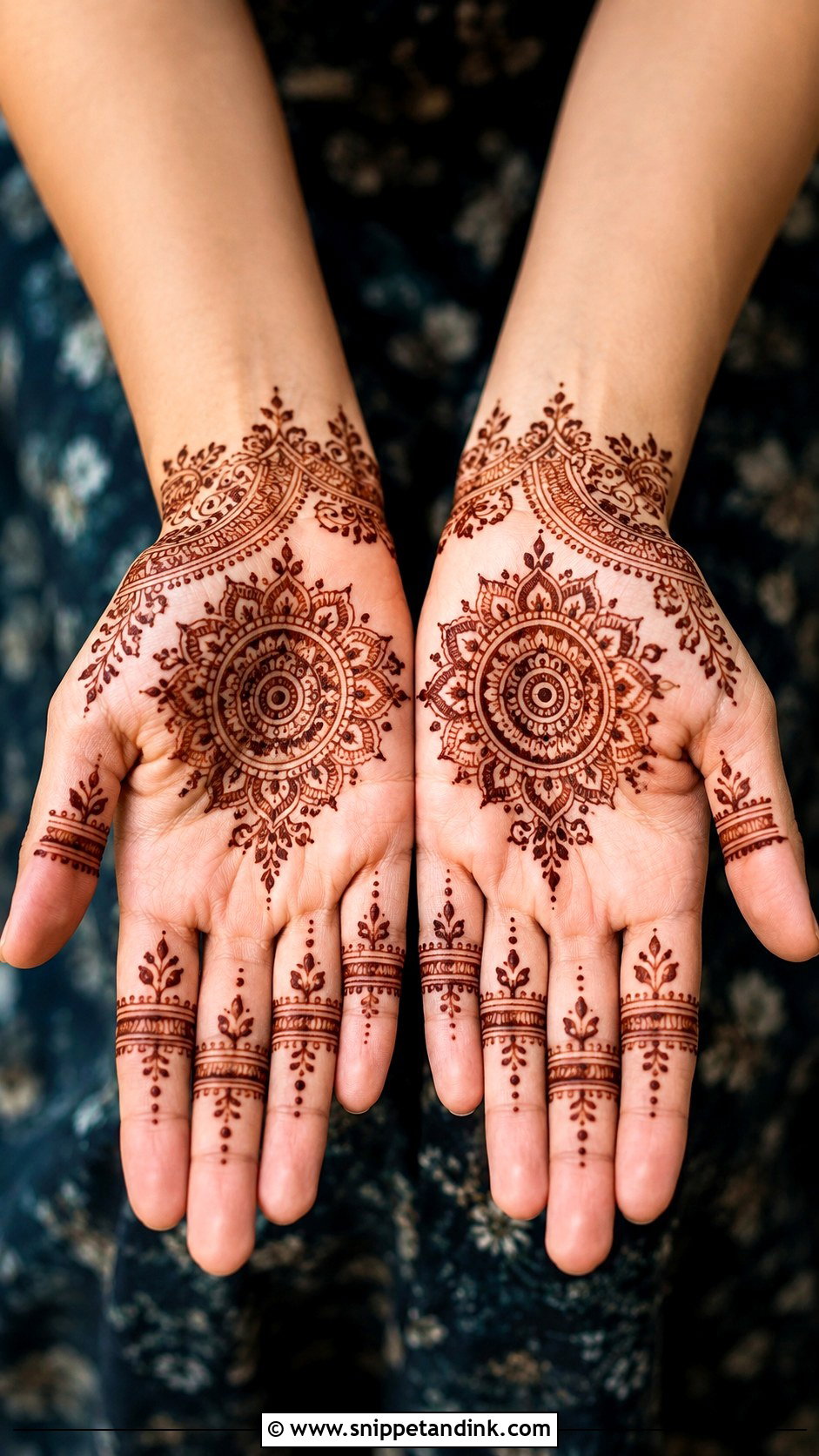 Palm Front Hand Mehndi Design - Snippet and Ink - 35 Front Mehndi Design Ideas