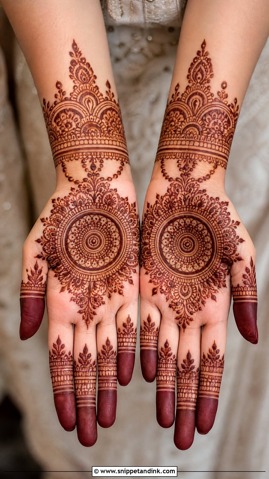 Palm Groom Mehndi Design - Snippet and Ink - 20 Groom Mehndi Designs
