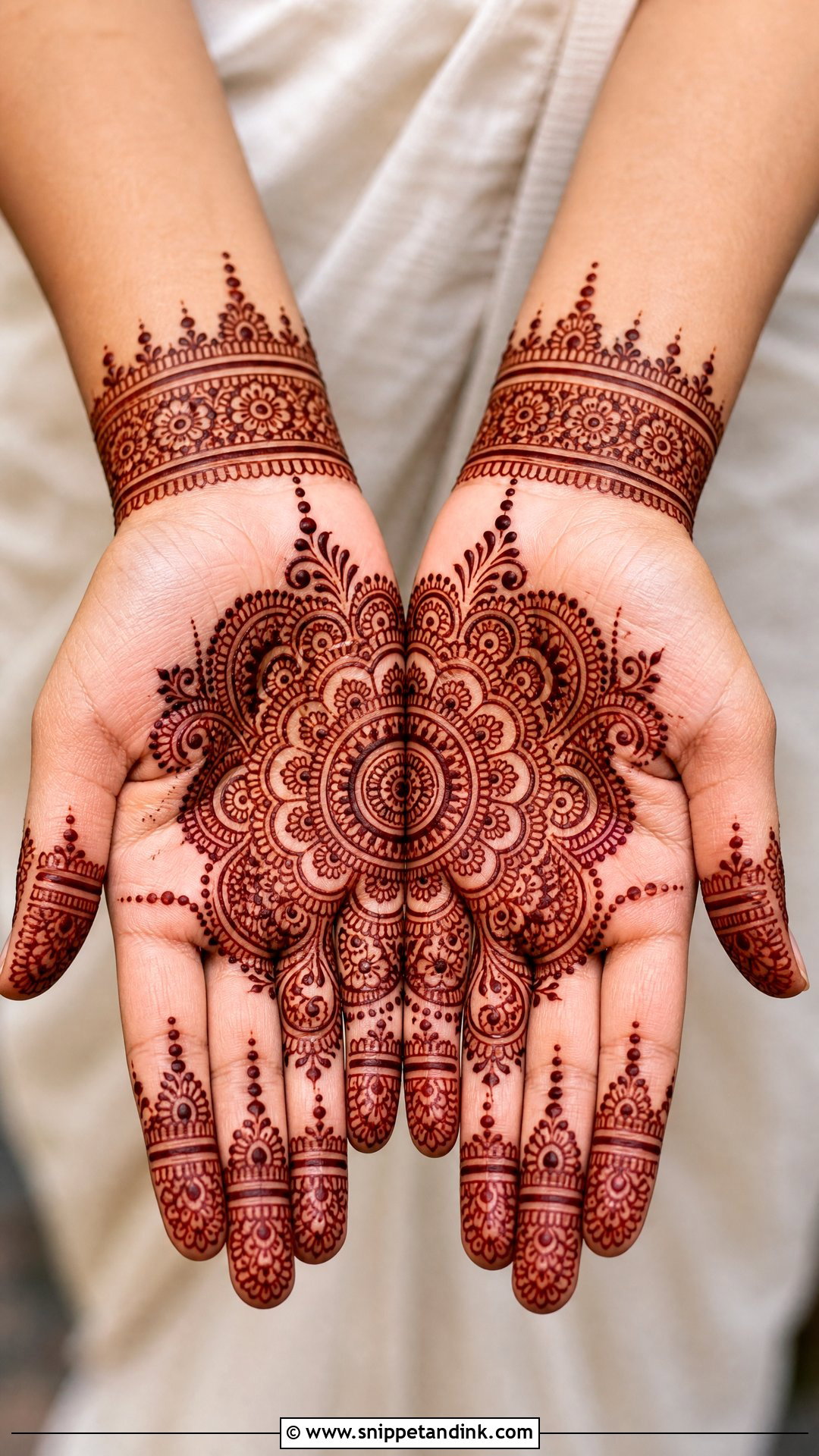 Palm Groom Mehndi Design - Snippet and Ink - 30 Mehndi Designs for Groom for Men