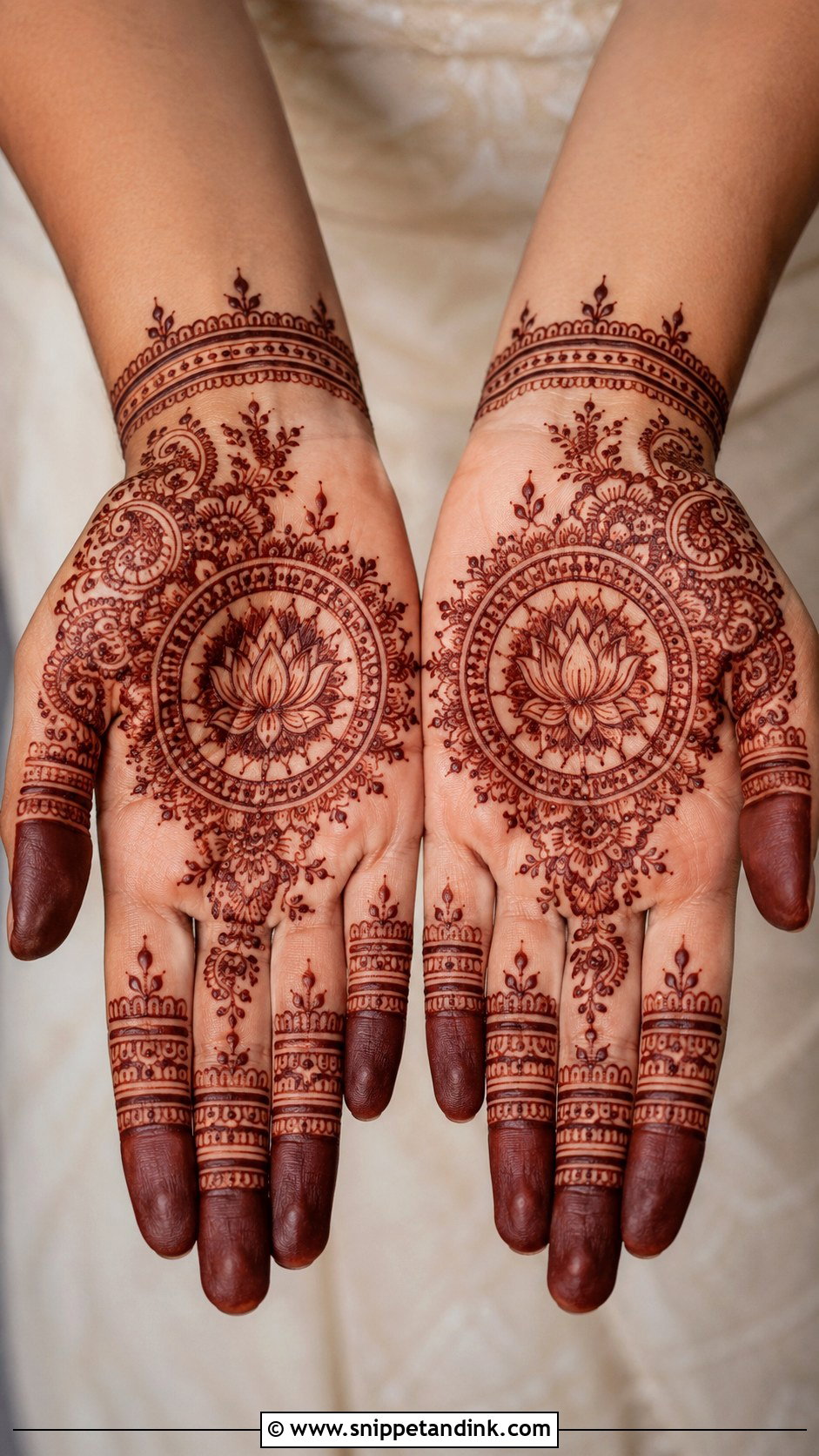 Palm Mehndi Design - Snippet and Ink - 35 Mehndi Designs 2025