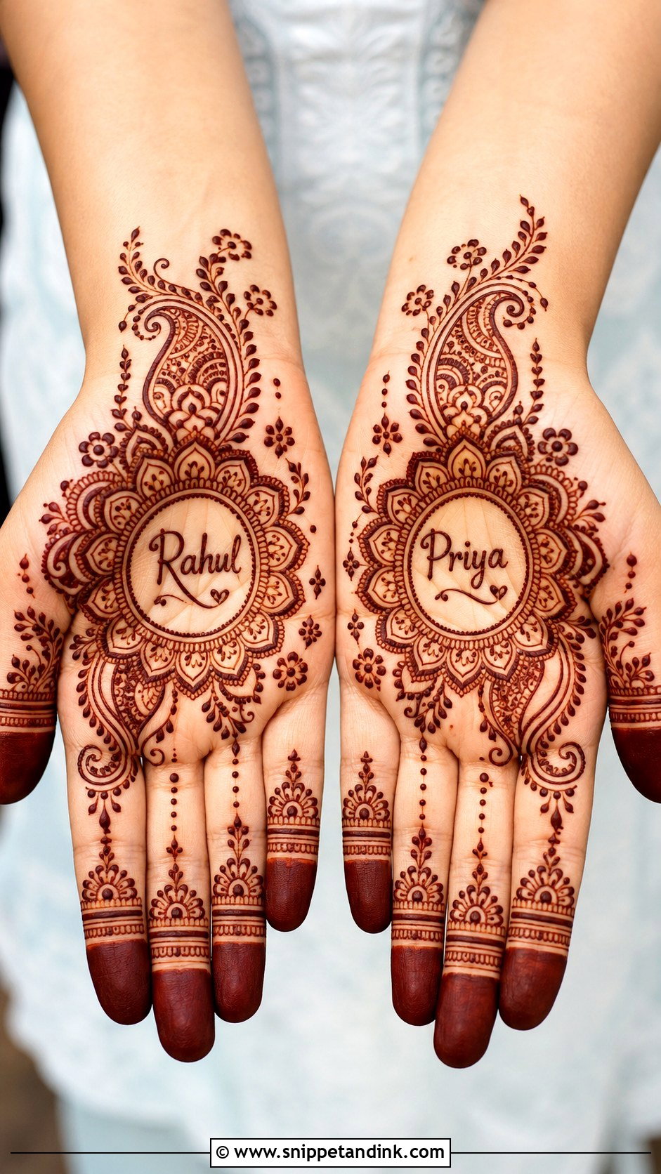 Palm Mehndi Design With Names - Snippet and Ink - 35 Only Palm Mehndi Design Ideas