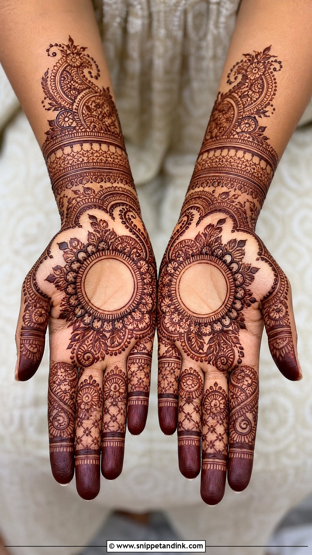 Palm Men Mehndi Design - Snippet and Ink - 25 Men Mehndi Designs