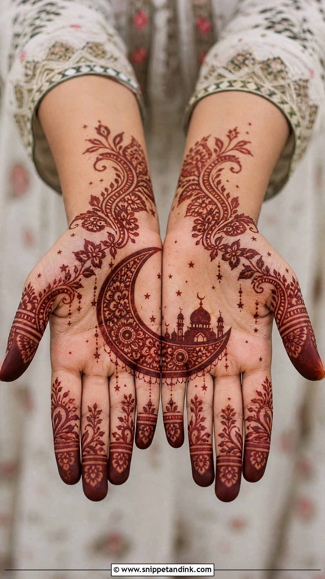 Palm Ramzan Mehndi Design - Snippet and Ink - 30 Ramzan Mehndi Design Ideas