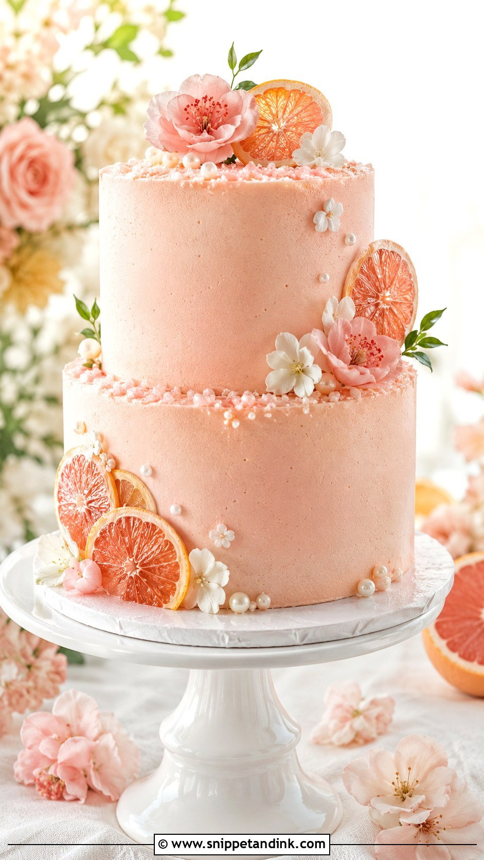 Paloma Wedding Cake - Snippet and Ink - 20 Cocktail Cake Design Ideas for Wedding