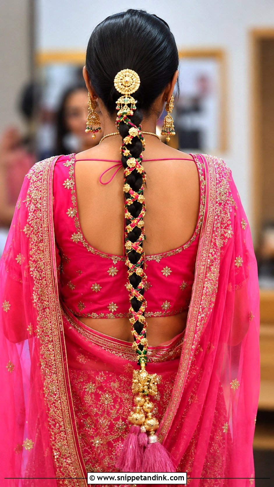 Parandi Braid Hairstyle - Snippet and Ink - 25 Indian Braided Hairstyles for Wedding