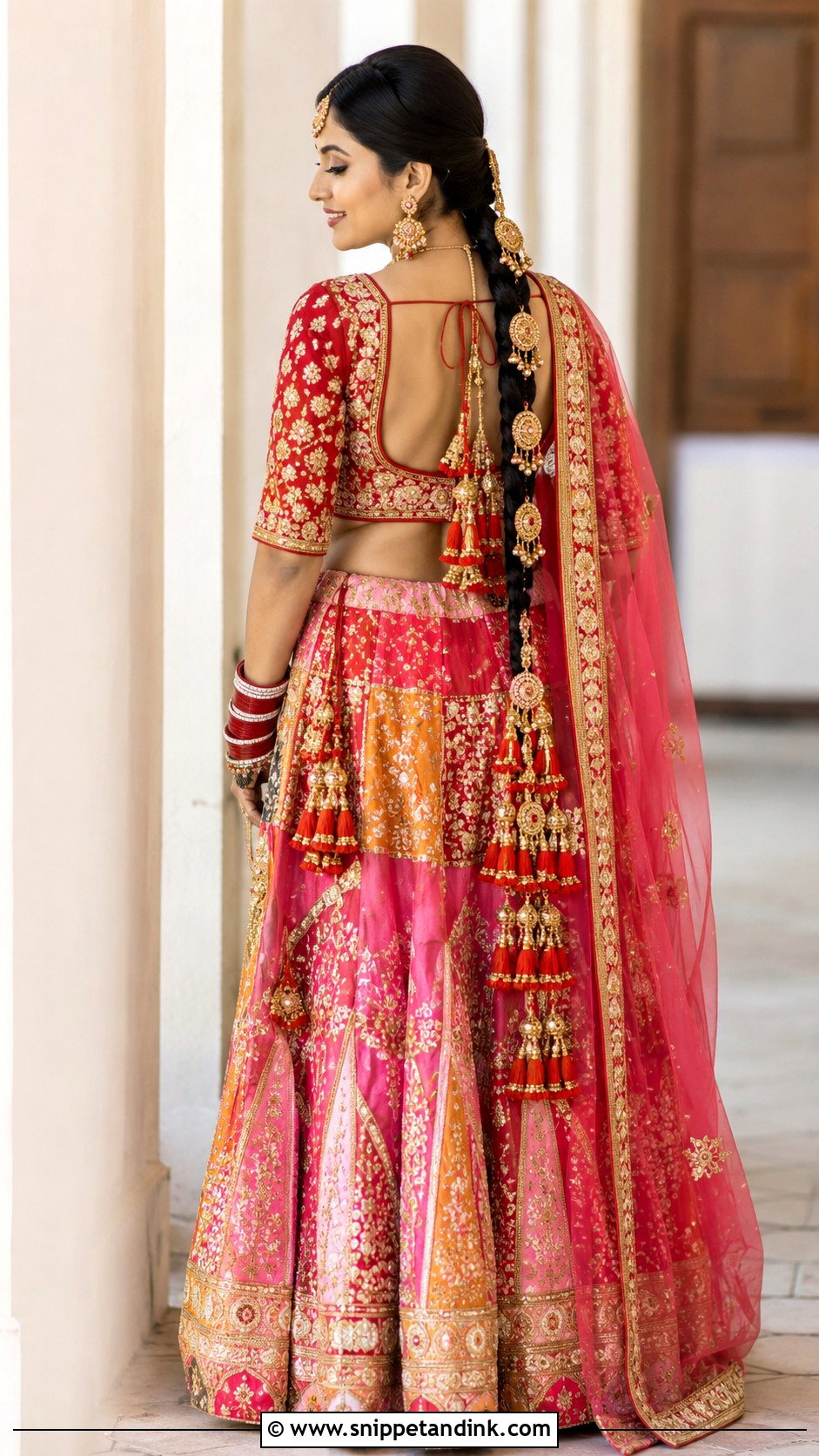 Parandi Bridal Braid - Snippet and Ink - 15 North Indian Bride Hairstyle Ideas