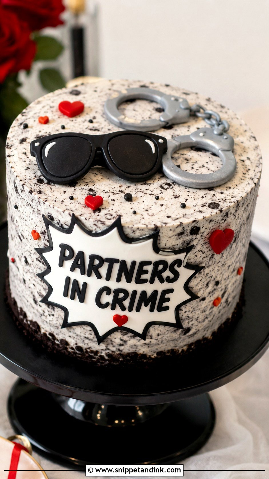 Partners In Crime Anniversary Cake - Snippet and Ink - 20 Funny Anniversary Cake Ideas