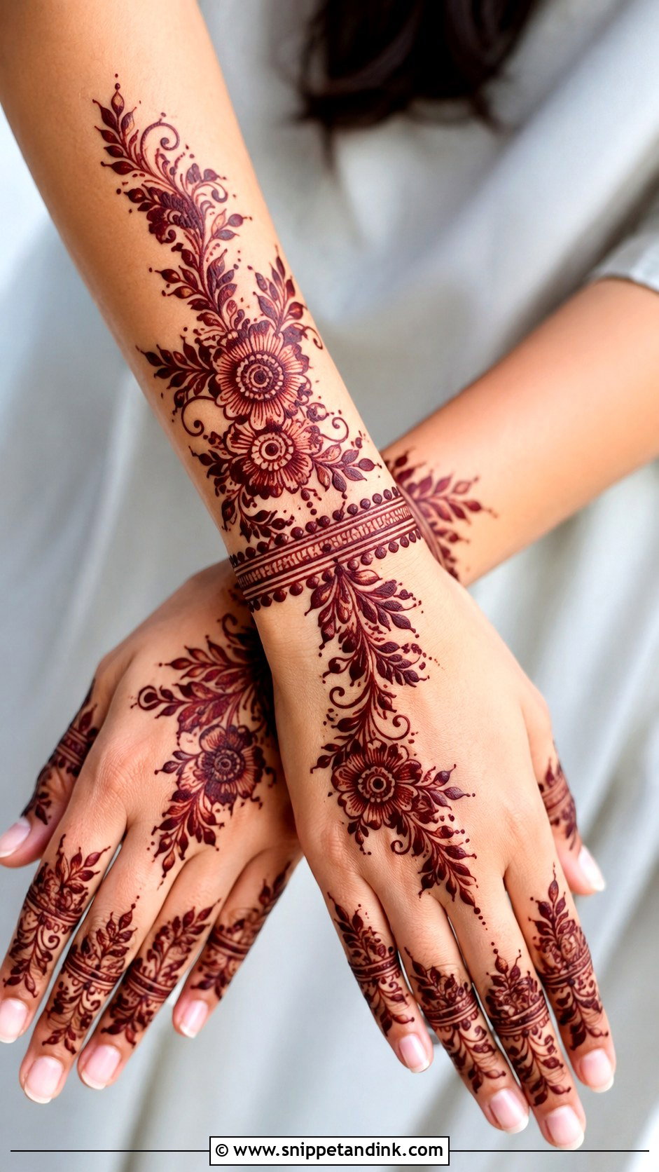Party Mehndi Design - Snippet and Ink - 35 Henna (Mehndi) Design Ideas