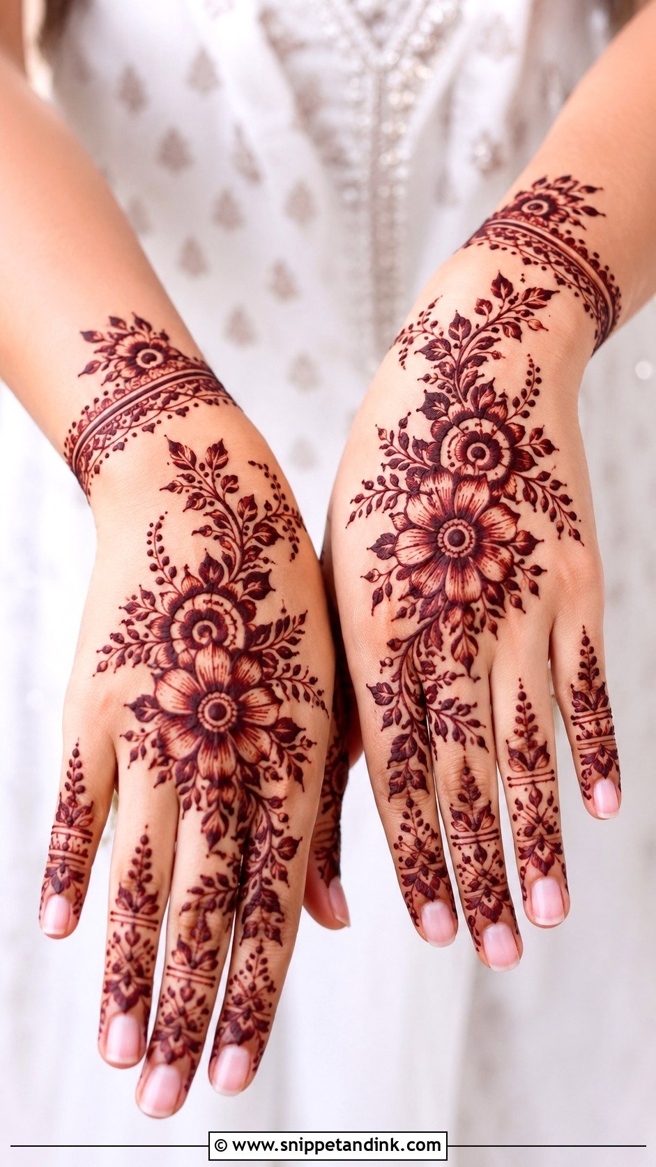 Party Mehndi Design - Snippet and Ink - 30 Elegant Mehndi Designs