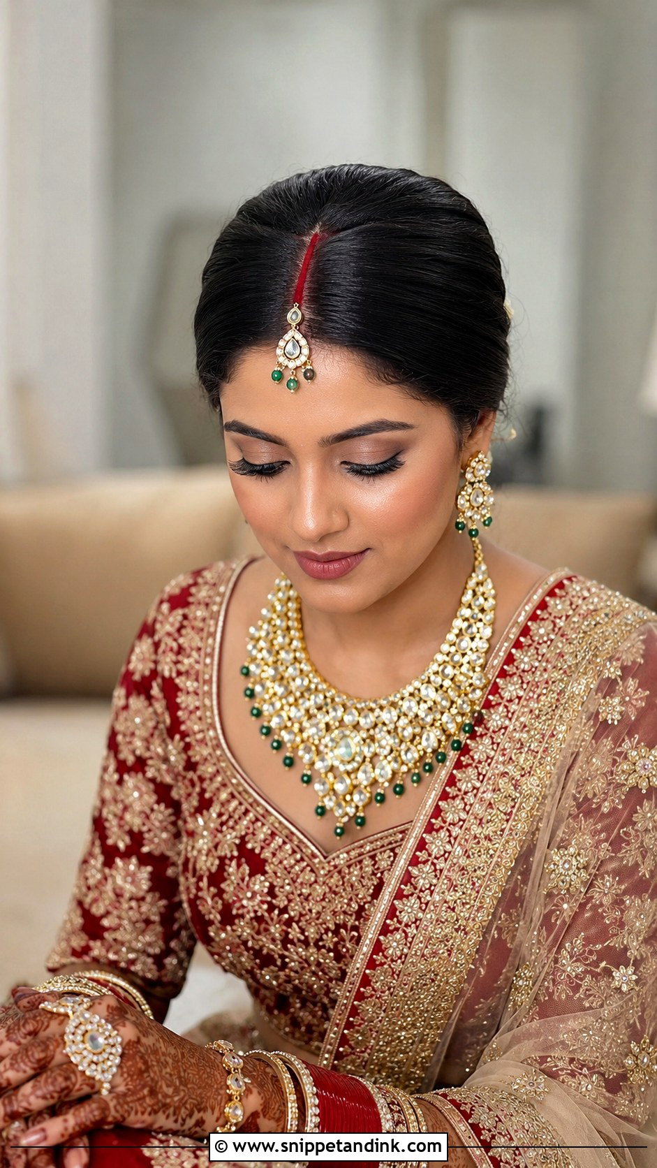 Passa Bridal Hairstyle - Snippet and Ink - 15 North Indian Bride Hairstyle Ideas