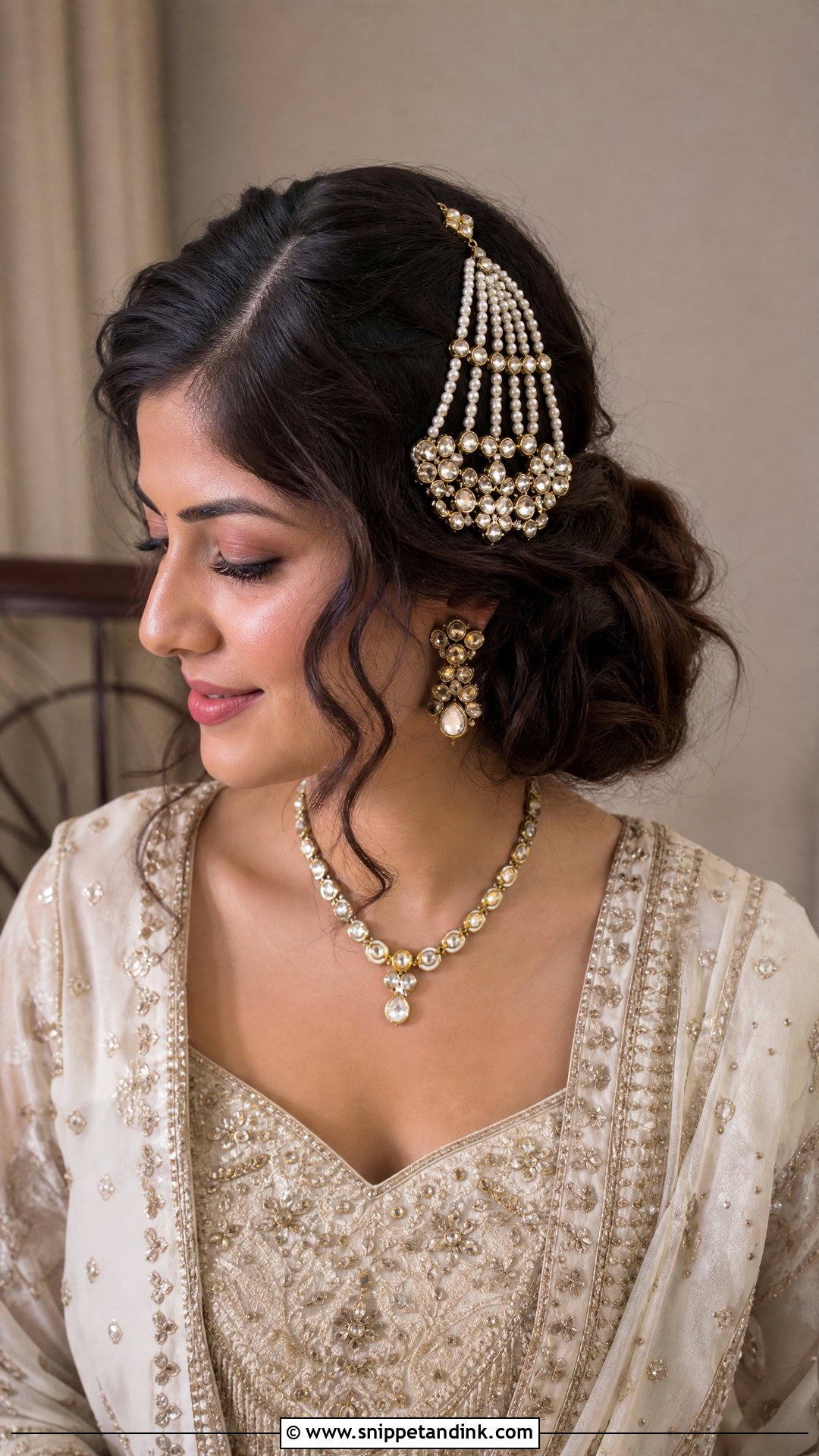 Passa Bridal Hairstyle - Snippet and Ink - 15 Hair Accessories Indian Wedding Ideas