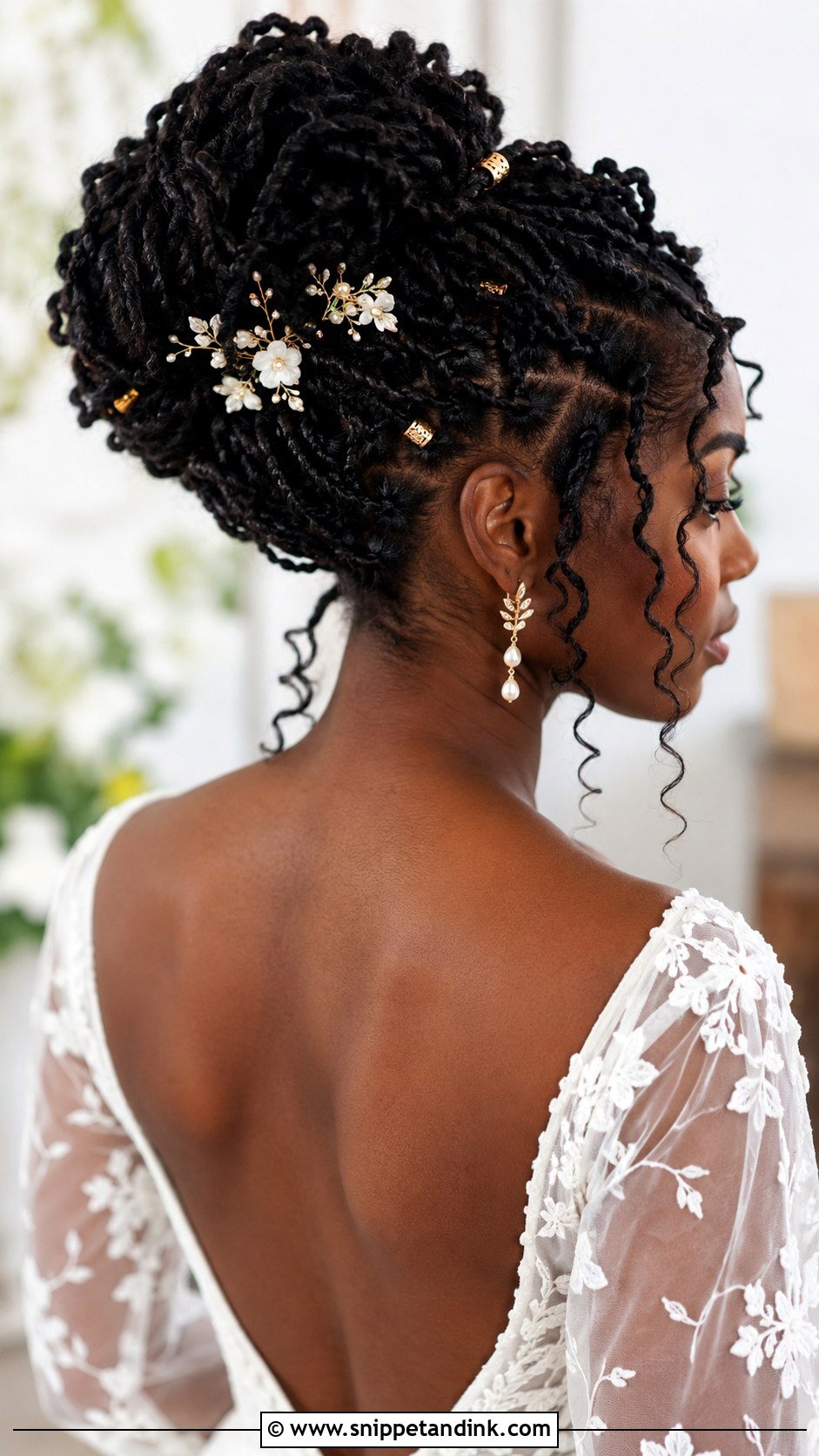 Passion Twists Bridal Updo - Snippet and Ink - 25 Bridal Hairstyles Black Women