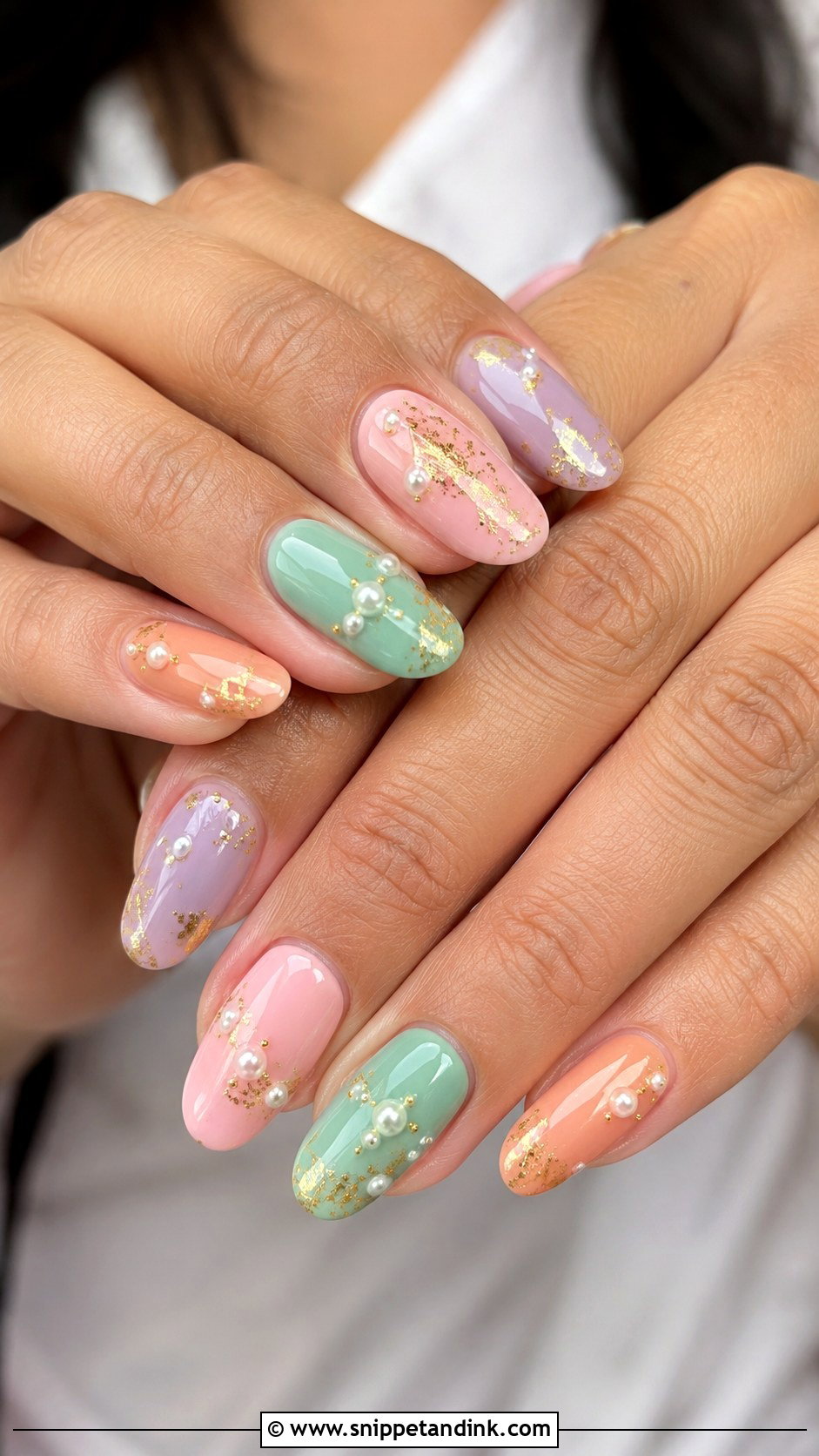 Pastel Desi Wedding Nails - Snippet and Ink - 30 Desi Wedding Nails