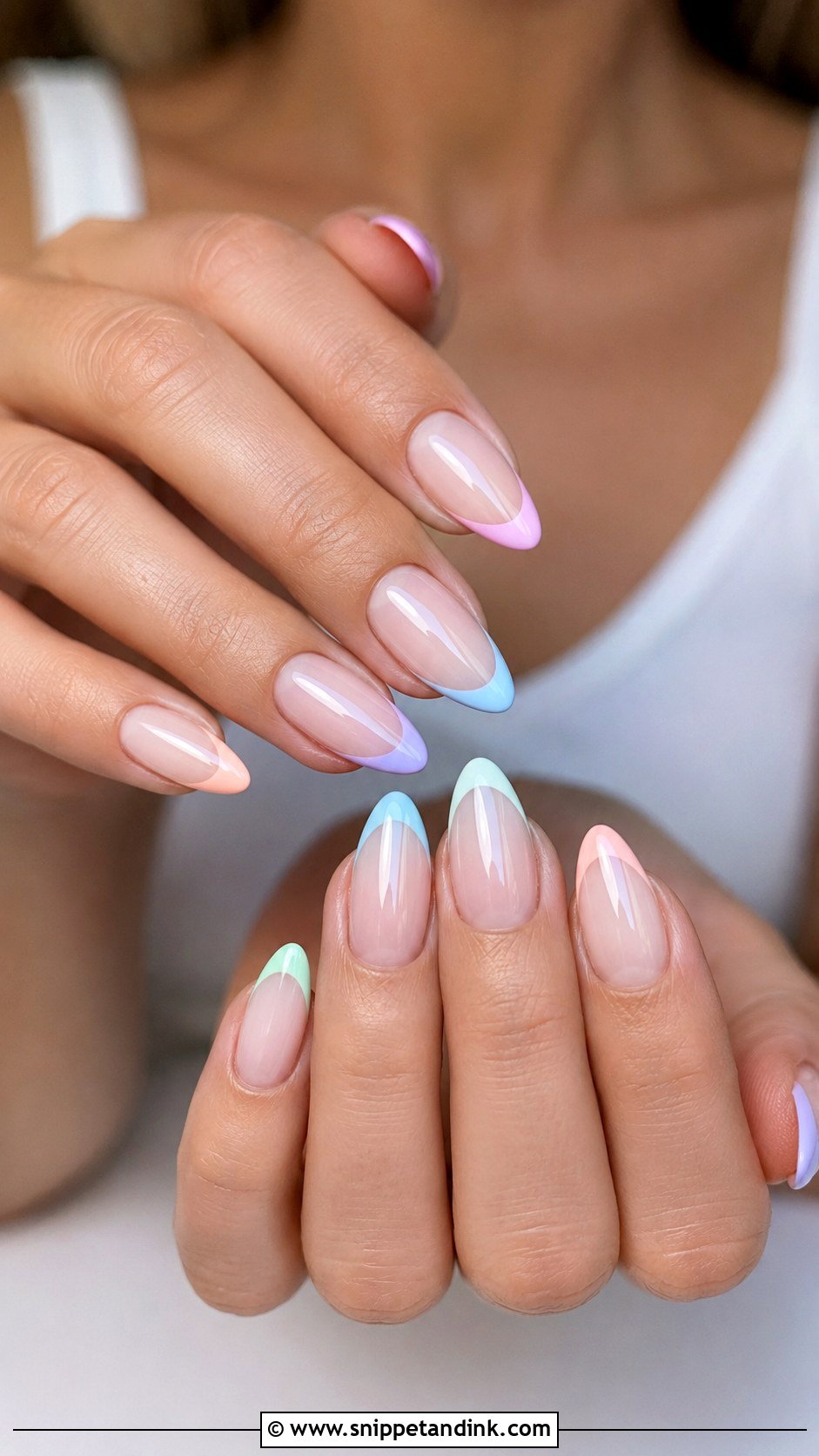 Pastel French Wedding Nails - Snippet and Ink - 35 Wedding Nail Ideas