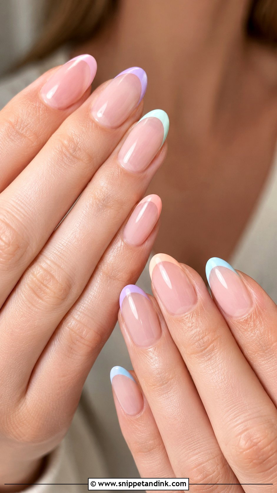 Pastel French Wedding Nails - Snippet and Ink - 20 Fun Wedding Nails for Bride