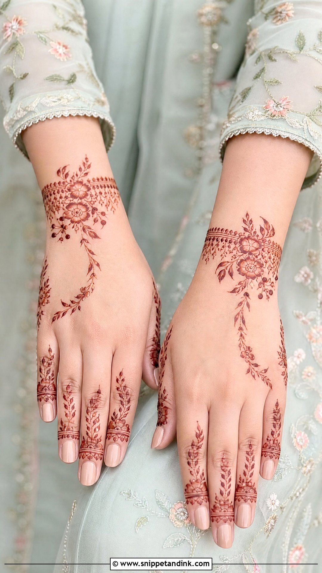 Pastel Mehndi Gharara - Snippet and Ink - 20 Mehndi Gharara Ideas