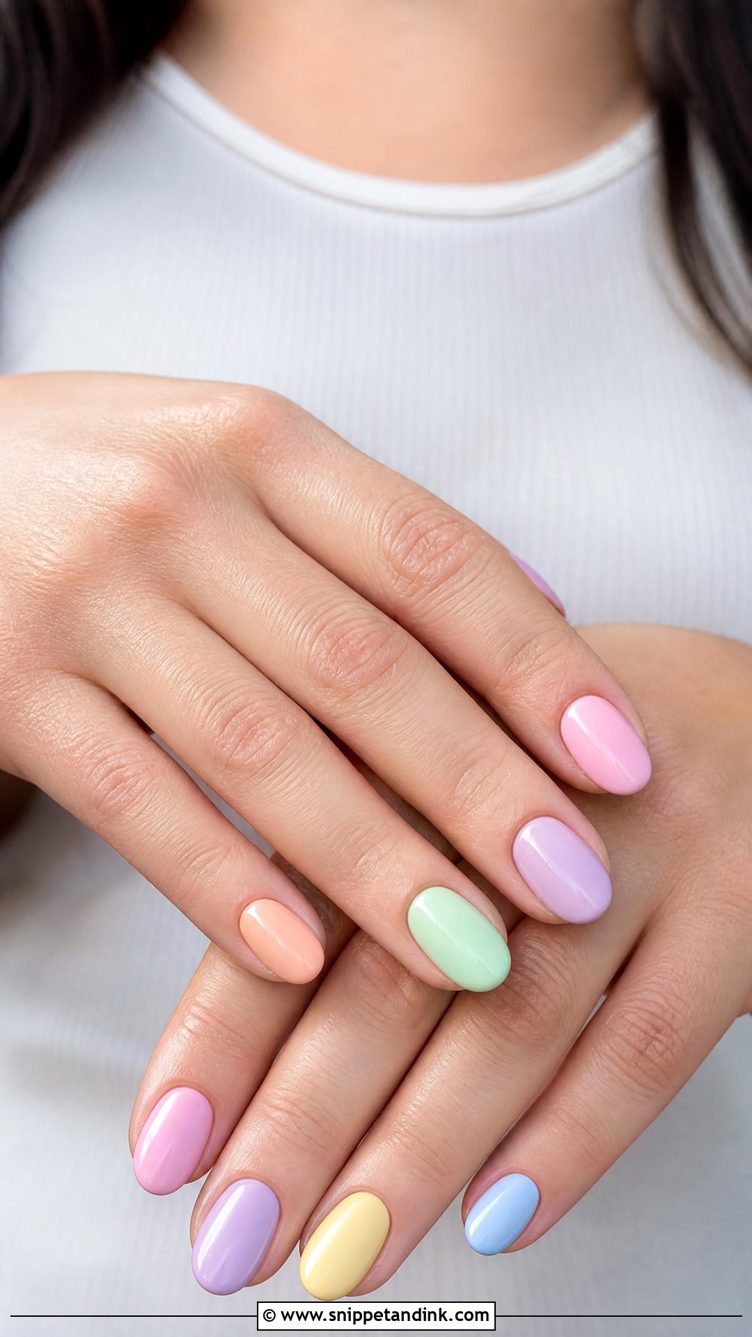 Pastel Rainbow Engagement Nails - Snippet and Ink - 25 Fun Engagement Nails