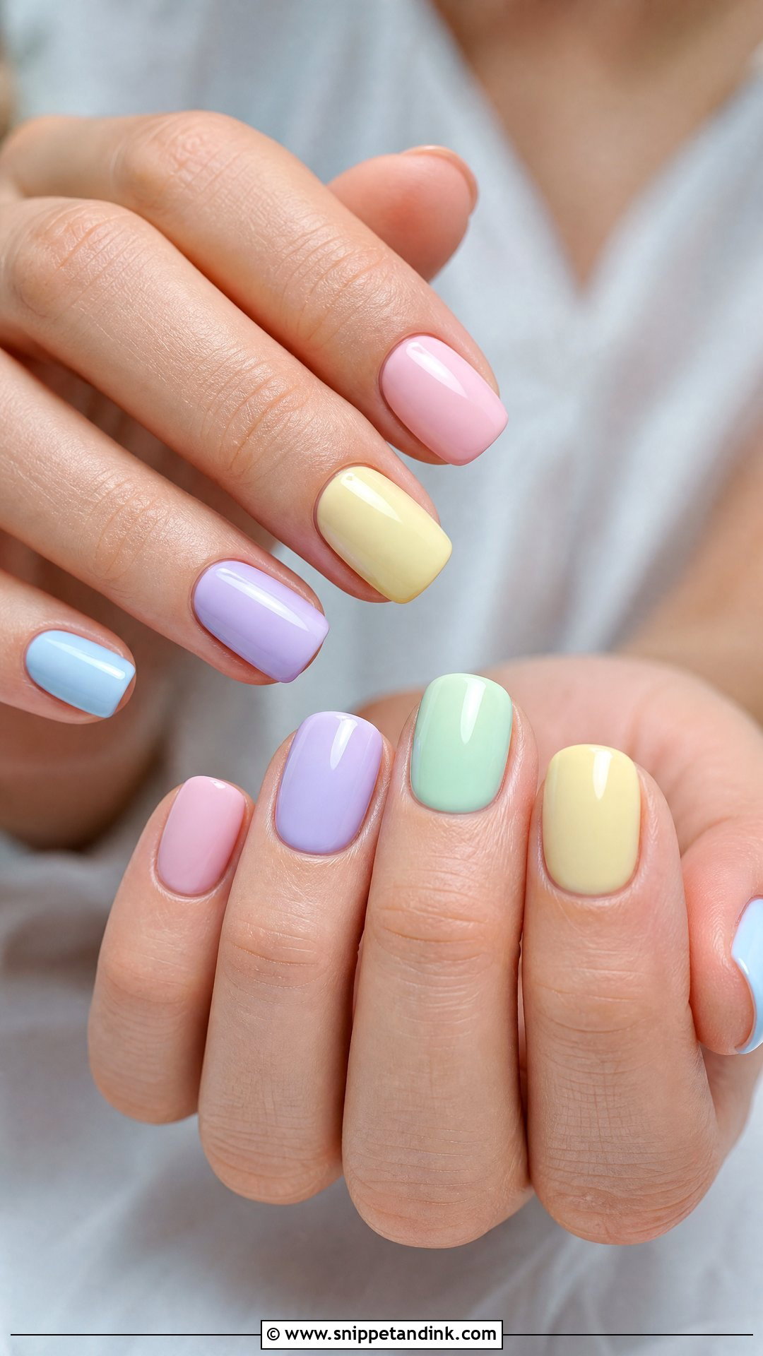Pastel Rainbow Wedding Nails - Snippet and Ink - 25 Fun Wedding Nails