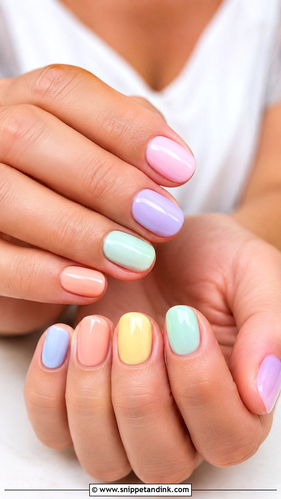 Pastel Rainbow Wedding Nails - Snippet and Ink - 20 Pastel Wedding Nails