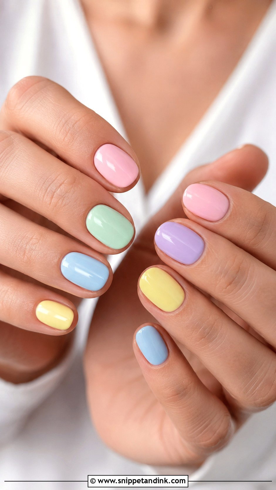 Pastel Skittle Nails - Snippet and Ink - 30 Nails for Wedding Guest