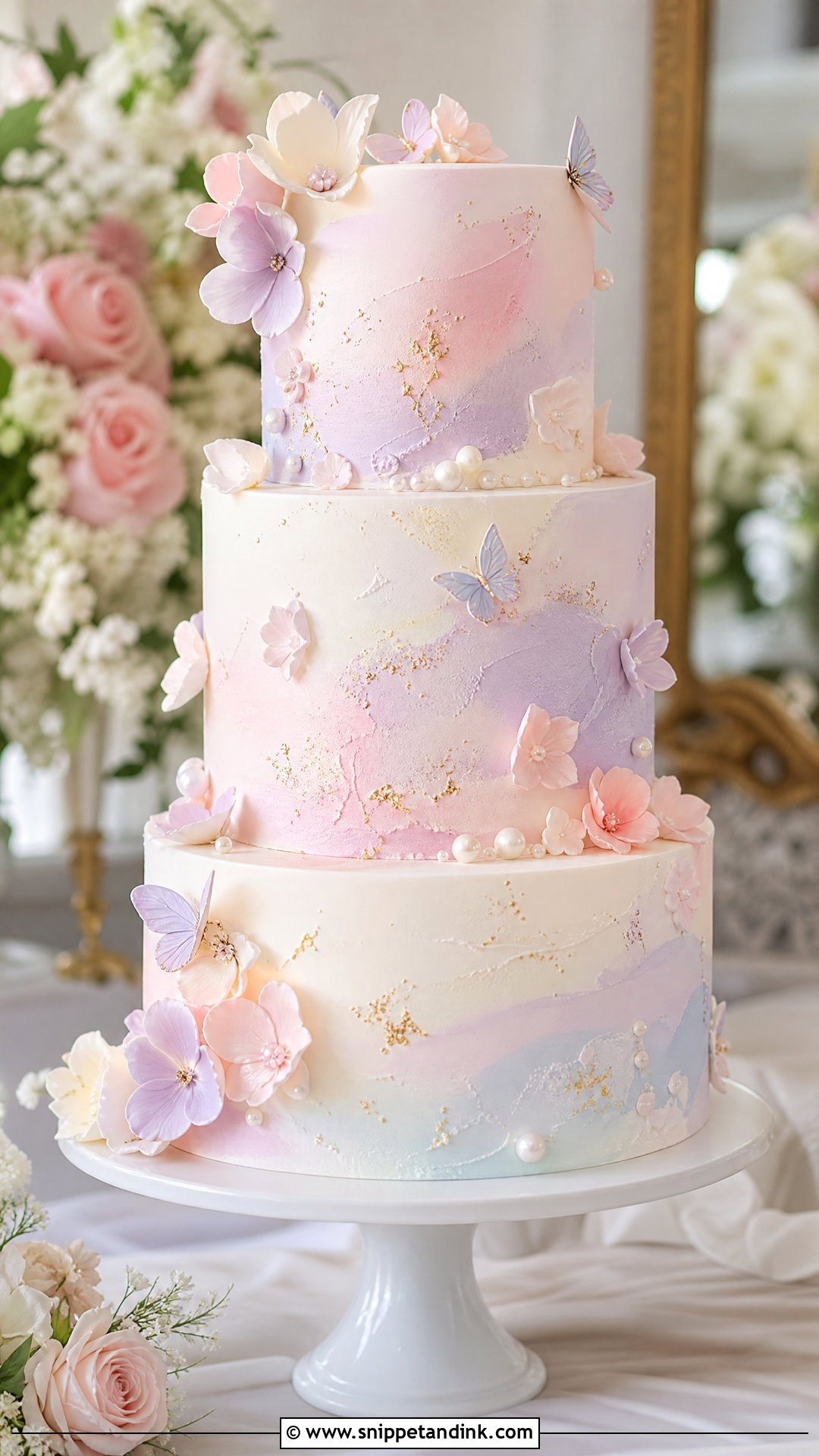 Pastel Wedding Cake - Snippet and Ink - 25 Lady Cake Ideas for Wedding