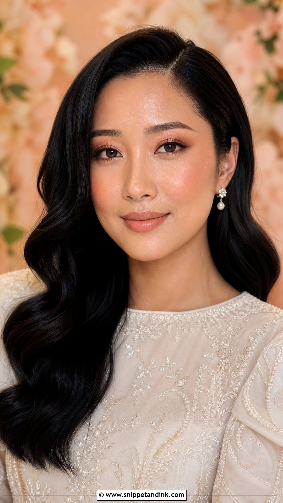 Peach Asian Bridal Makeup - Snippet and Ink - 25 Wedding Makeup for Asian Brides